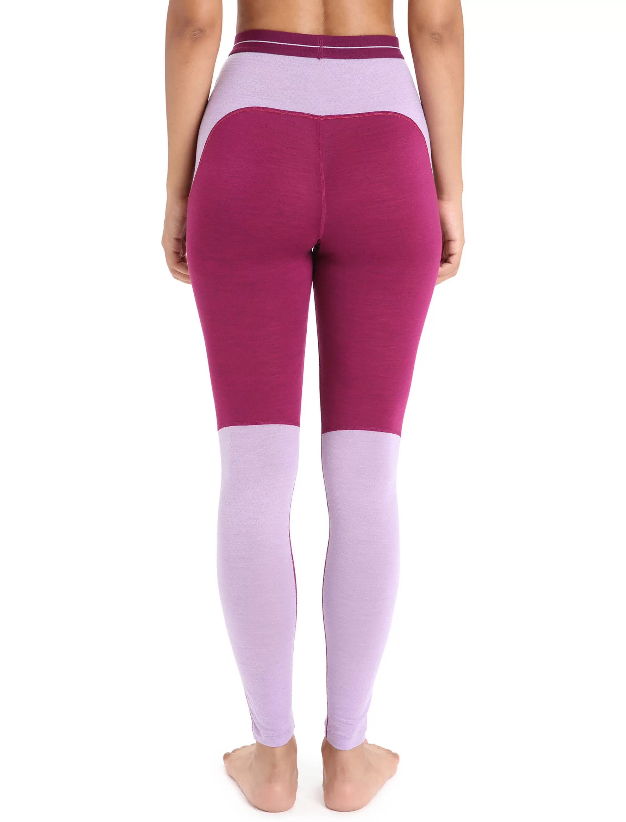 Clearance Icebreaker 125 Zoneknit™ Merino Leggings Damen Go Berry/Purple Gaze