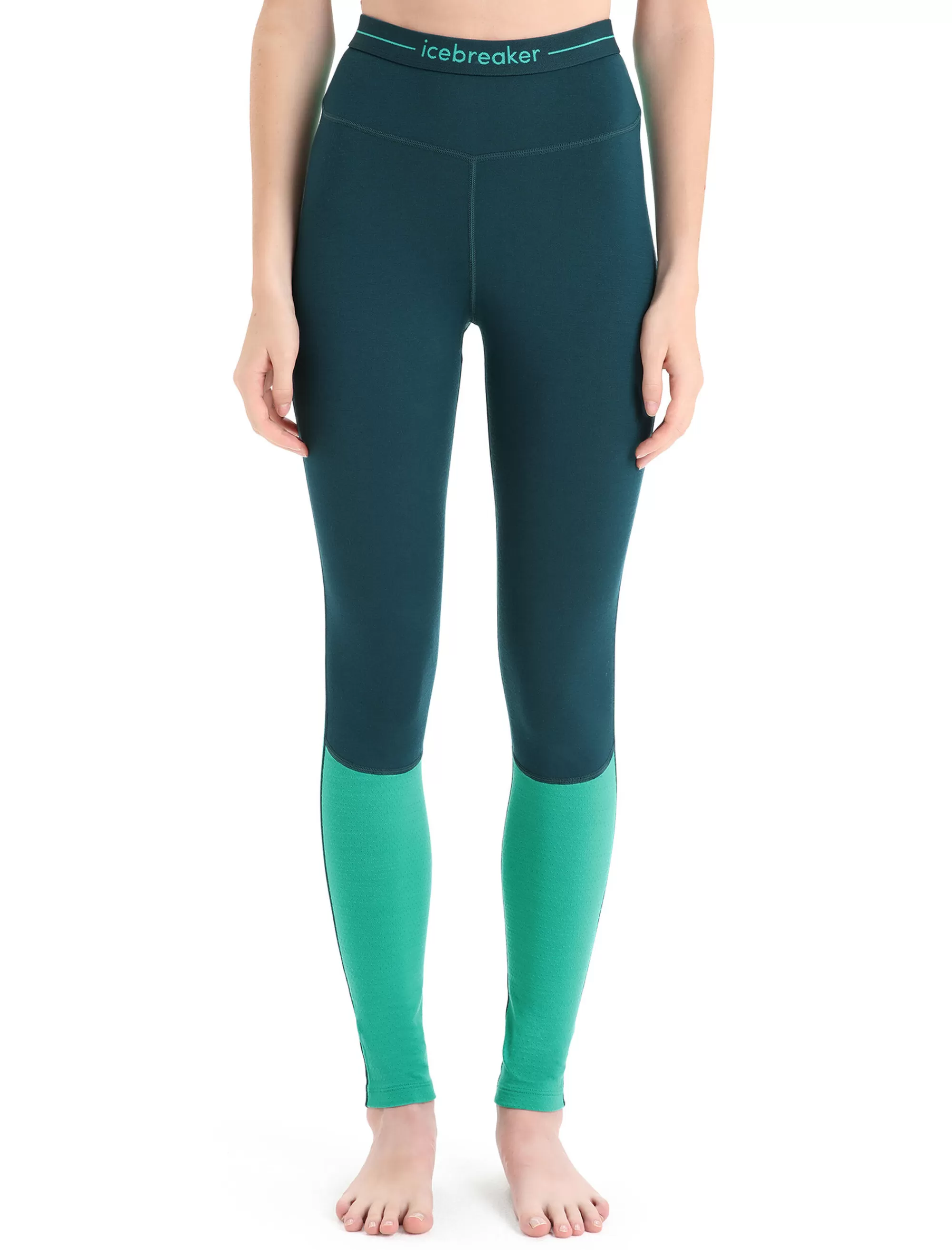 Best Icebreaker 200 Zoneknit™ Merino Leggings Damen Green Glory/Fresh