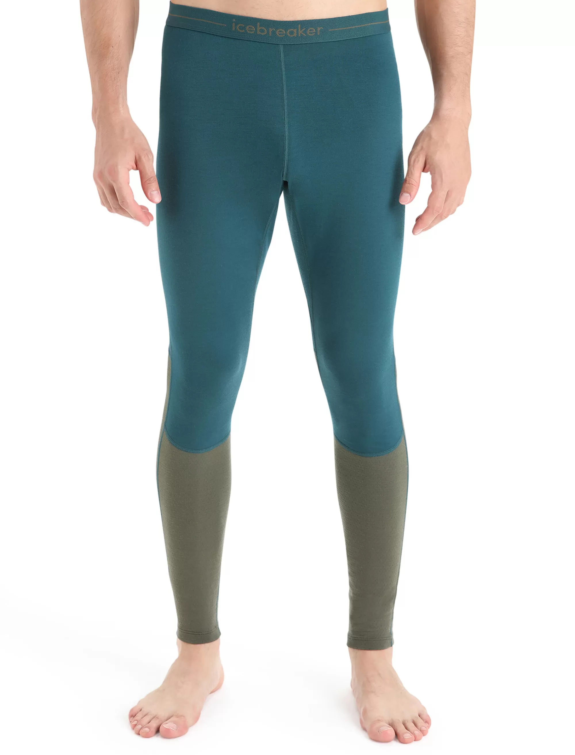 New Icebreaker 200 Zoneknit™ Merino Leggings Herren Green Glory/Loden