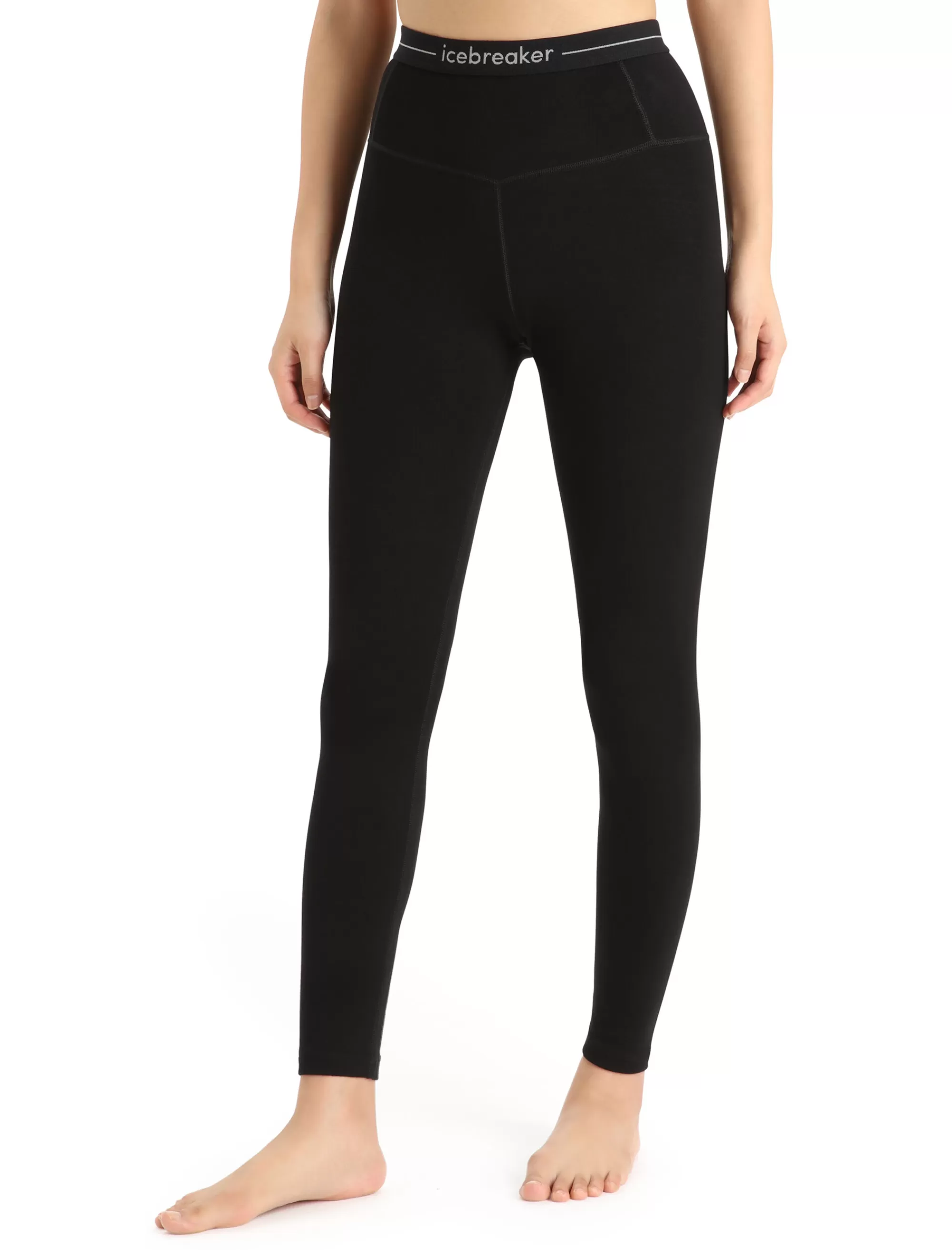 Clearance Icebreaker 260 Tech Merino High Rise Leggings Damen Black