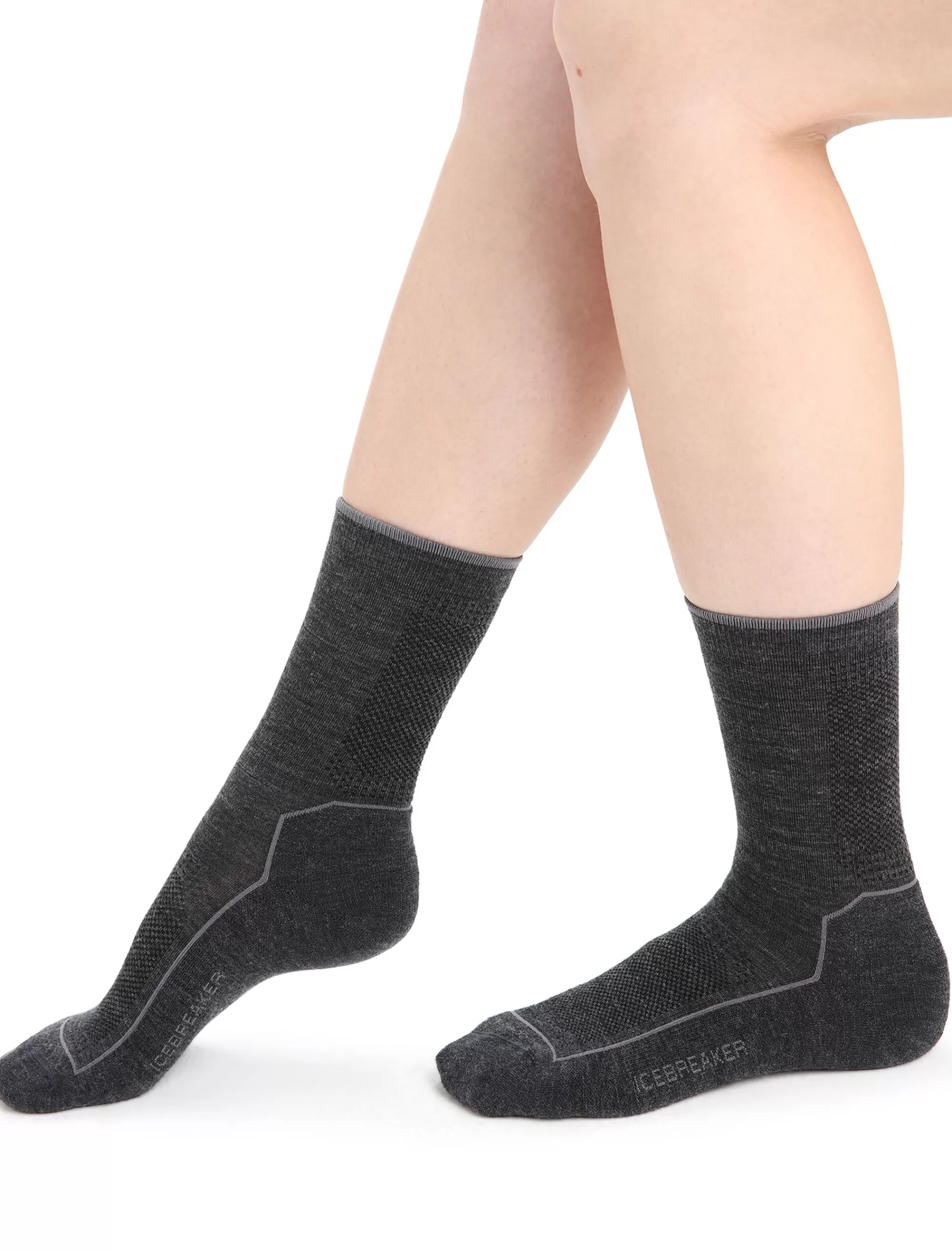 Cheap Icebreaker Cool-Lite™ Merino Hike Socken 3/4 Crew Damen Jet Heather/Monsoon