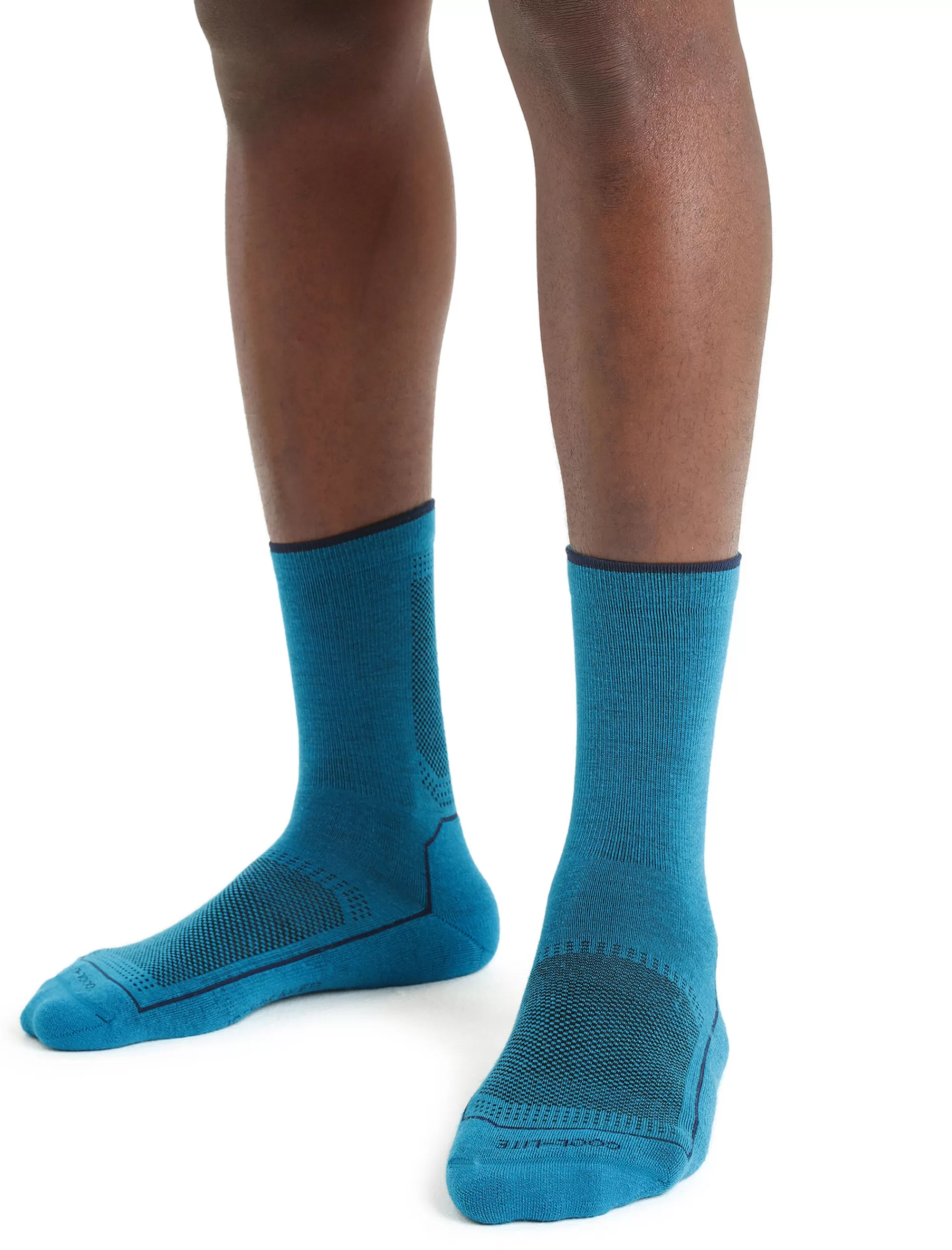 Sale Icebreaker Cool-Lite™ Merino Hike Socken 3/4 Crew Herren Geo Blue