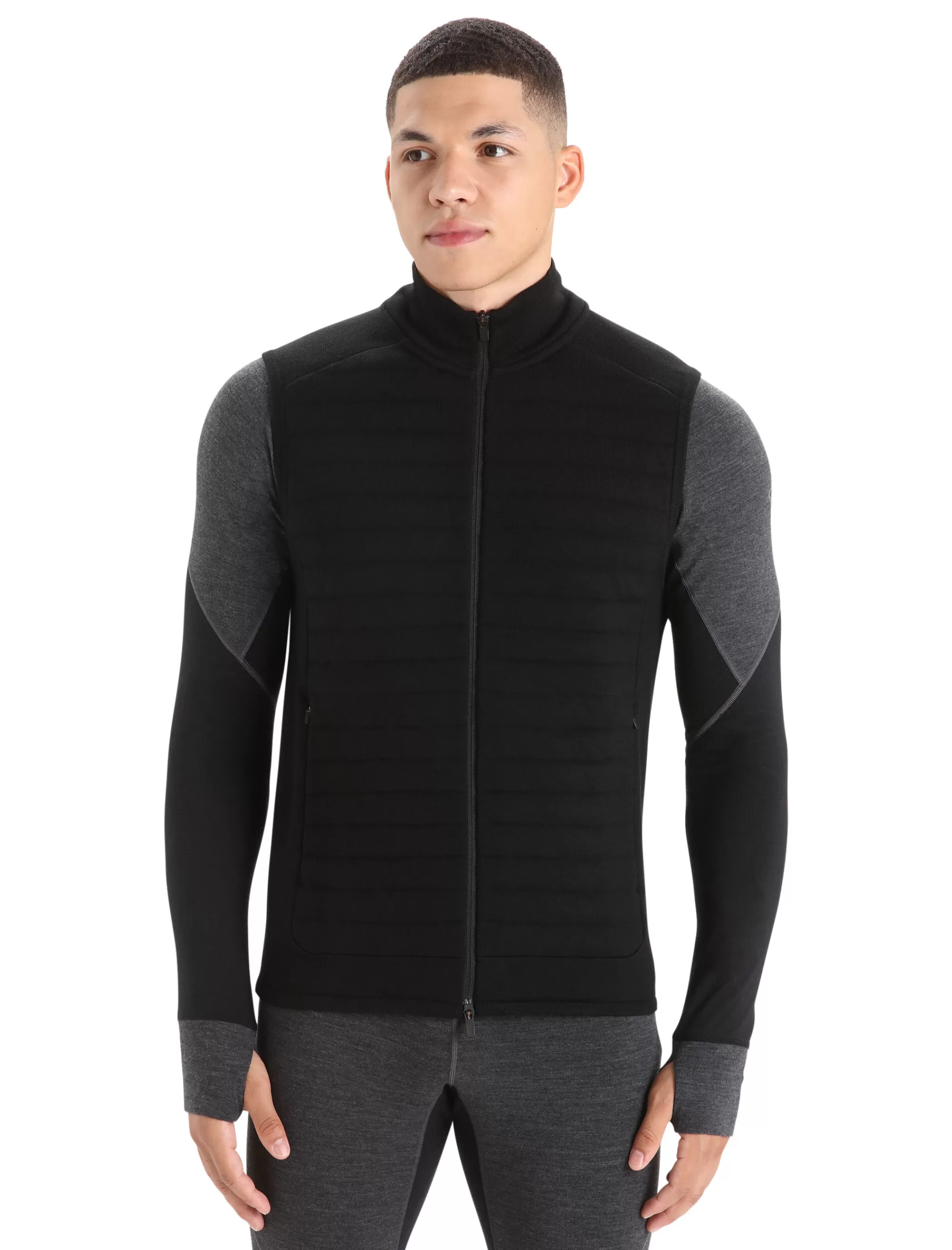 Sale Icebreaker Isolierte Zoneknit™ Merino Weste Herren Black