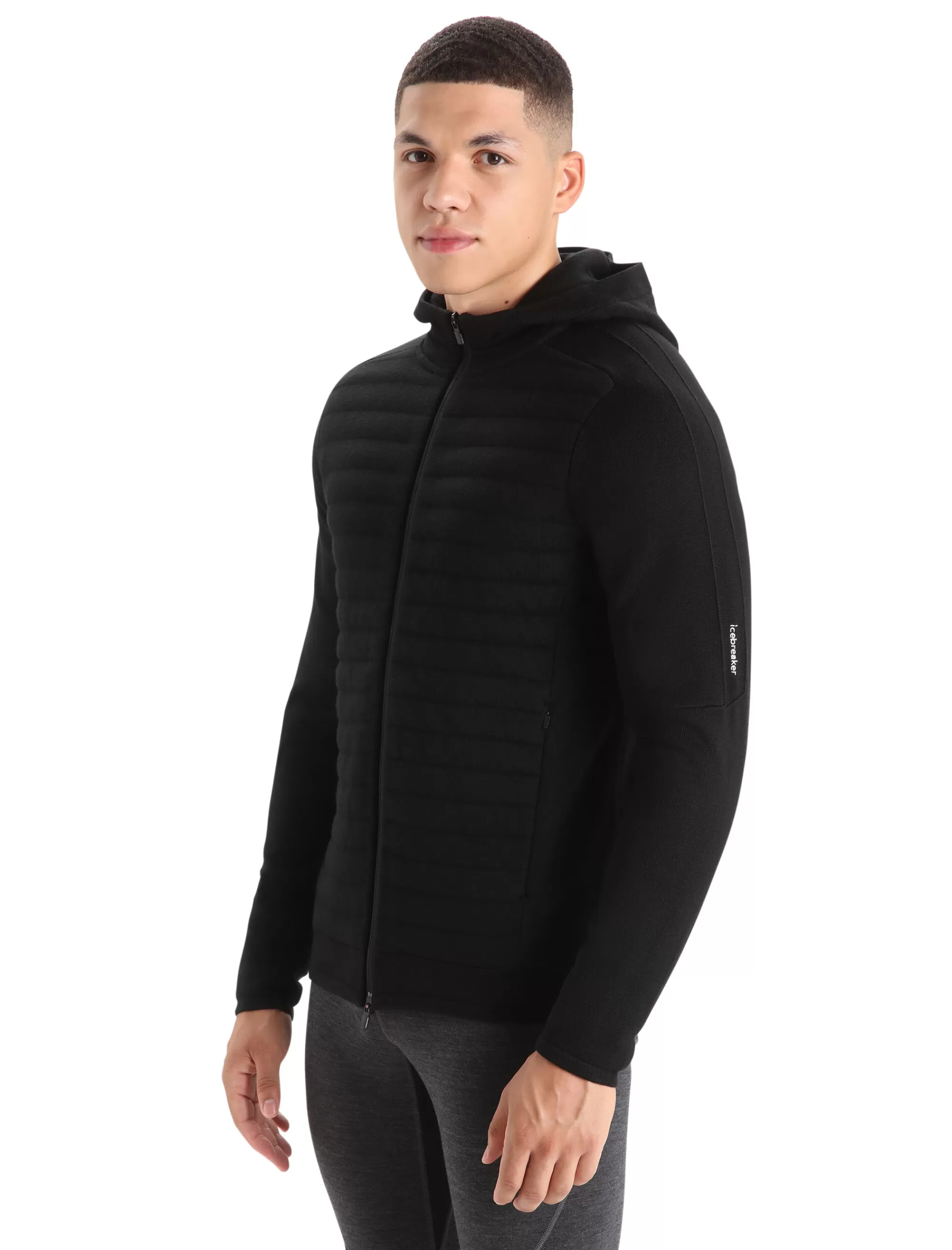 Shop Icebreaker Isolierter Zoneknit™ Merino Zip-Hoodie Herren Black