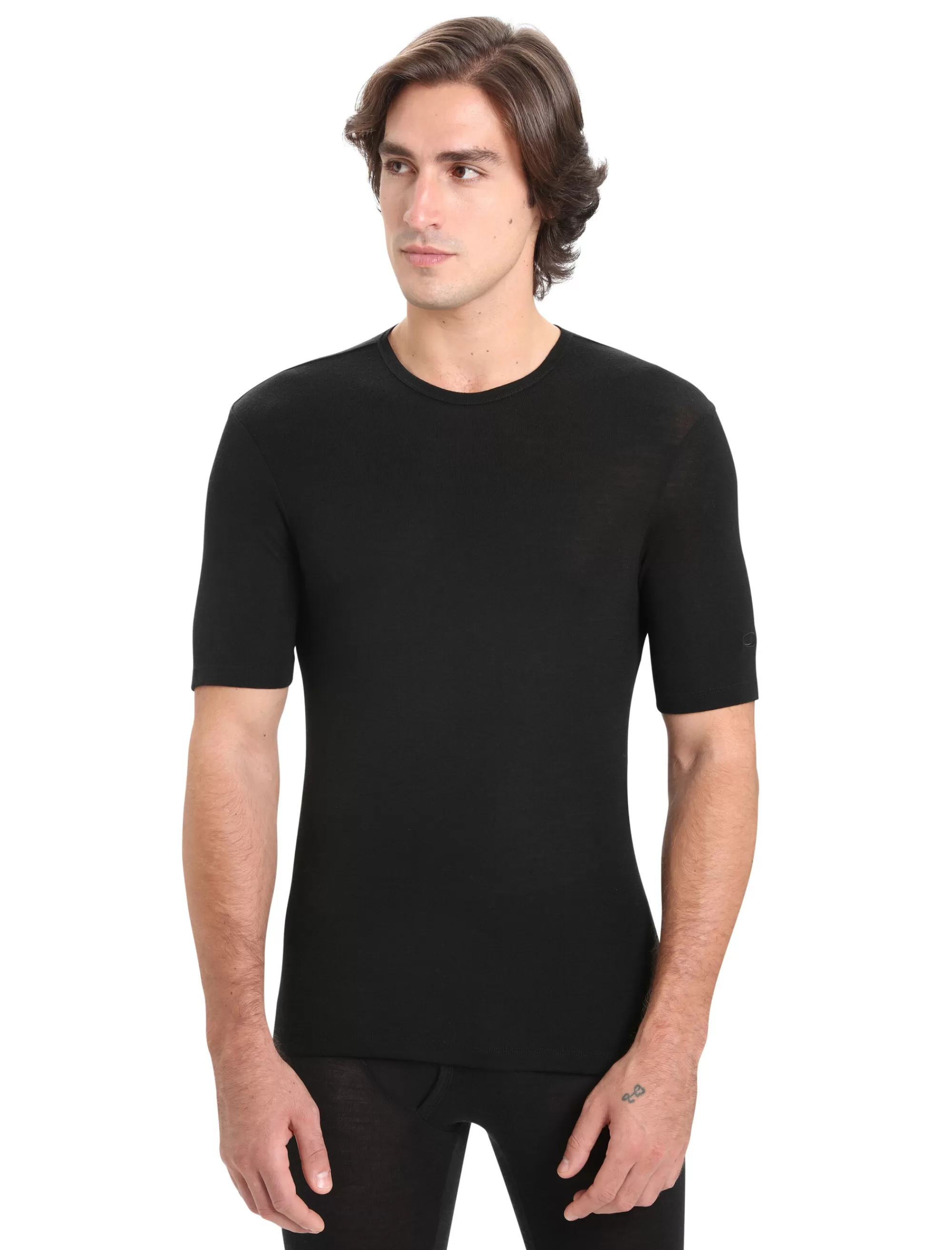 Flash Sale Icebreaker Merino 175 Everyday Thermo-Kurzarmshirt Mit Rundhalsausschnitt Herren Black