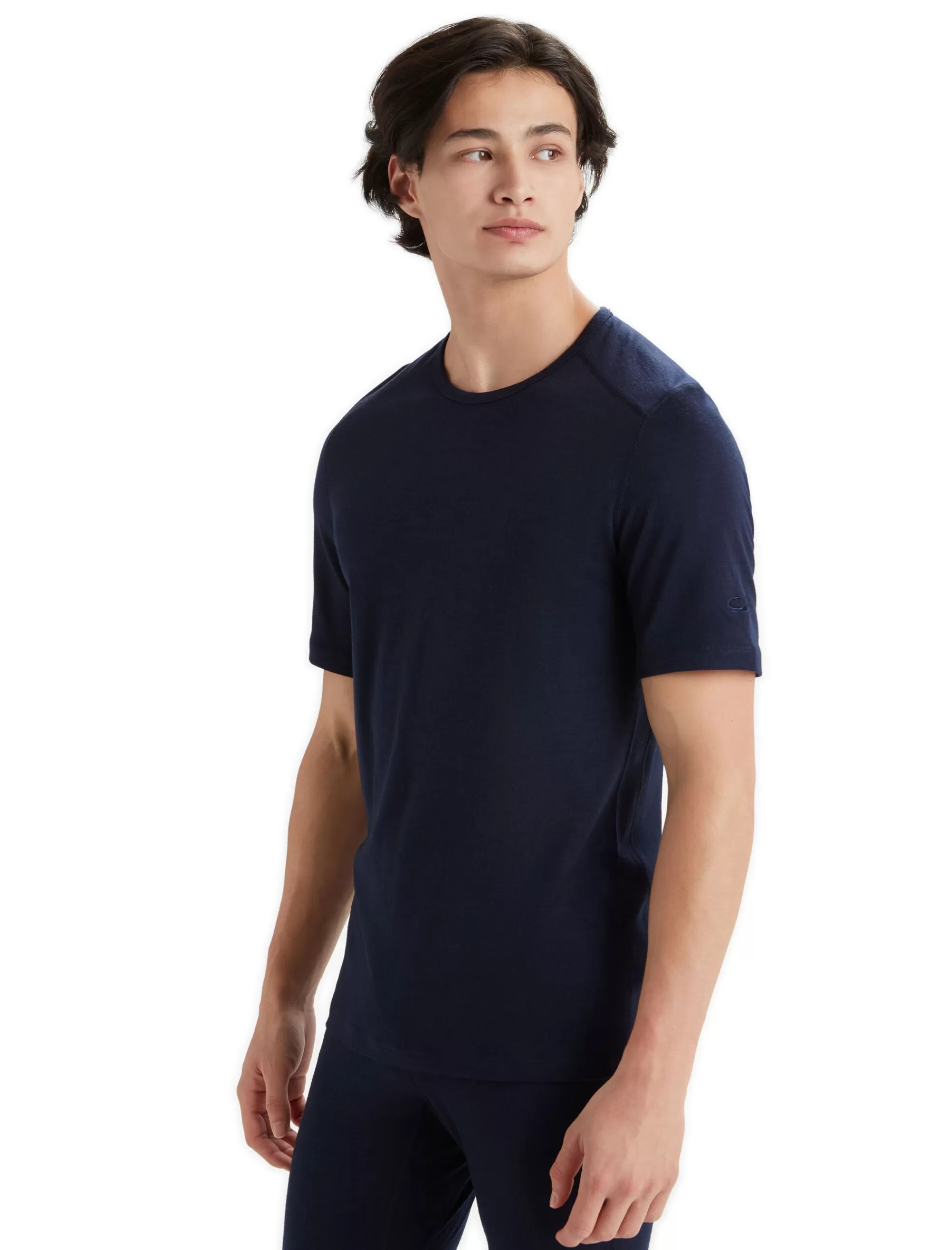 Discount Icebreaker Merino 200 Oasis Thermo-Kurzarmshirt Mit Rundhalsausschnitt Herren Midnight Navy