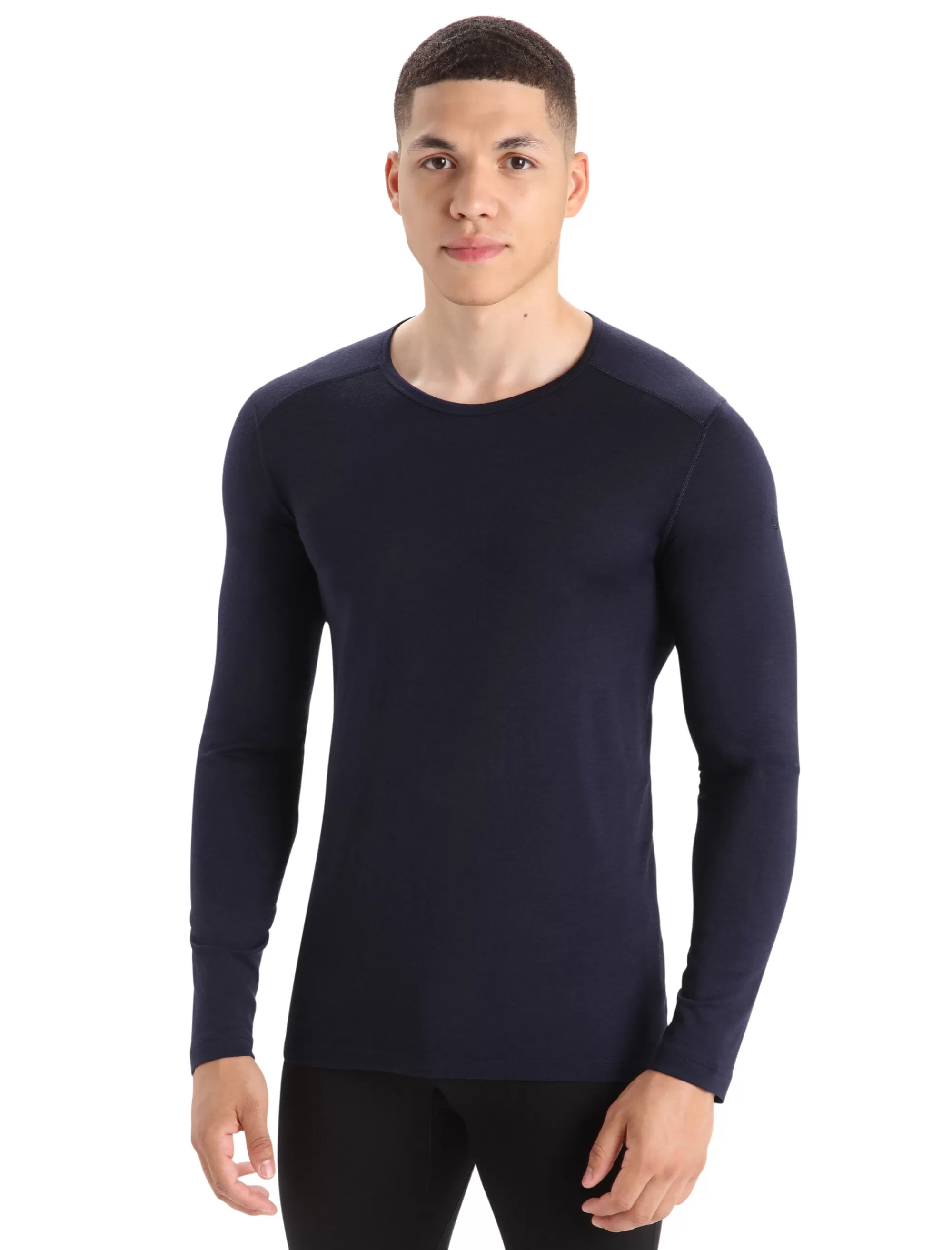 Shop Icebreaker Merino 200 Oasis Thermo-Langarmshirt Mit Rundhalsausschnitt Herren Midnight Navy