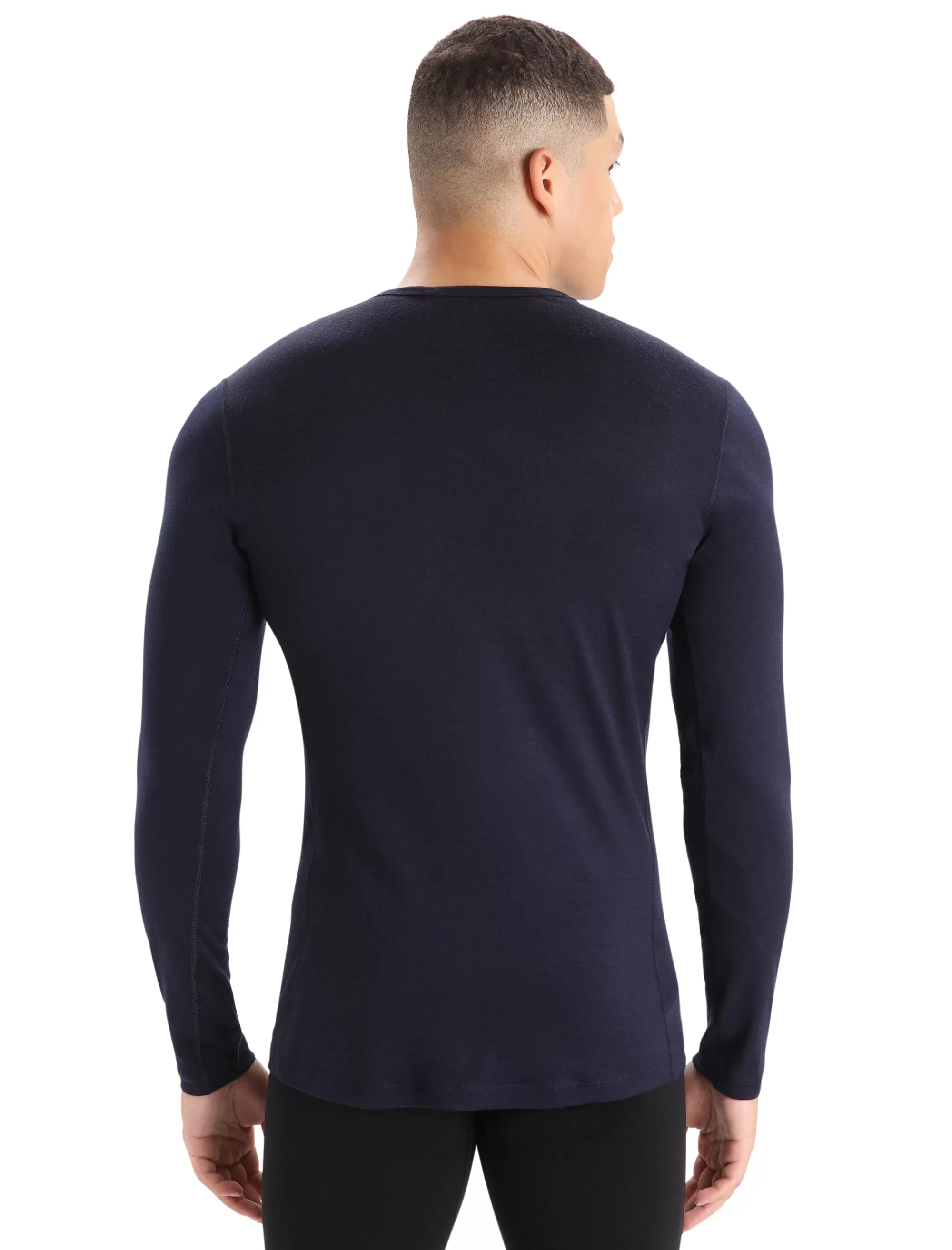 Shop Icebreaker Merino 200 Oasis Thermo-Langarmshirt Mit Rundhalsausschnitt Herren Midnight Navy