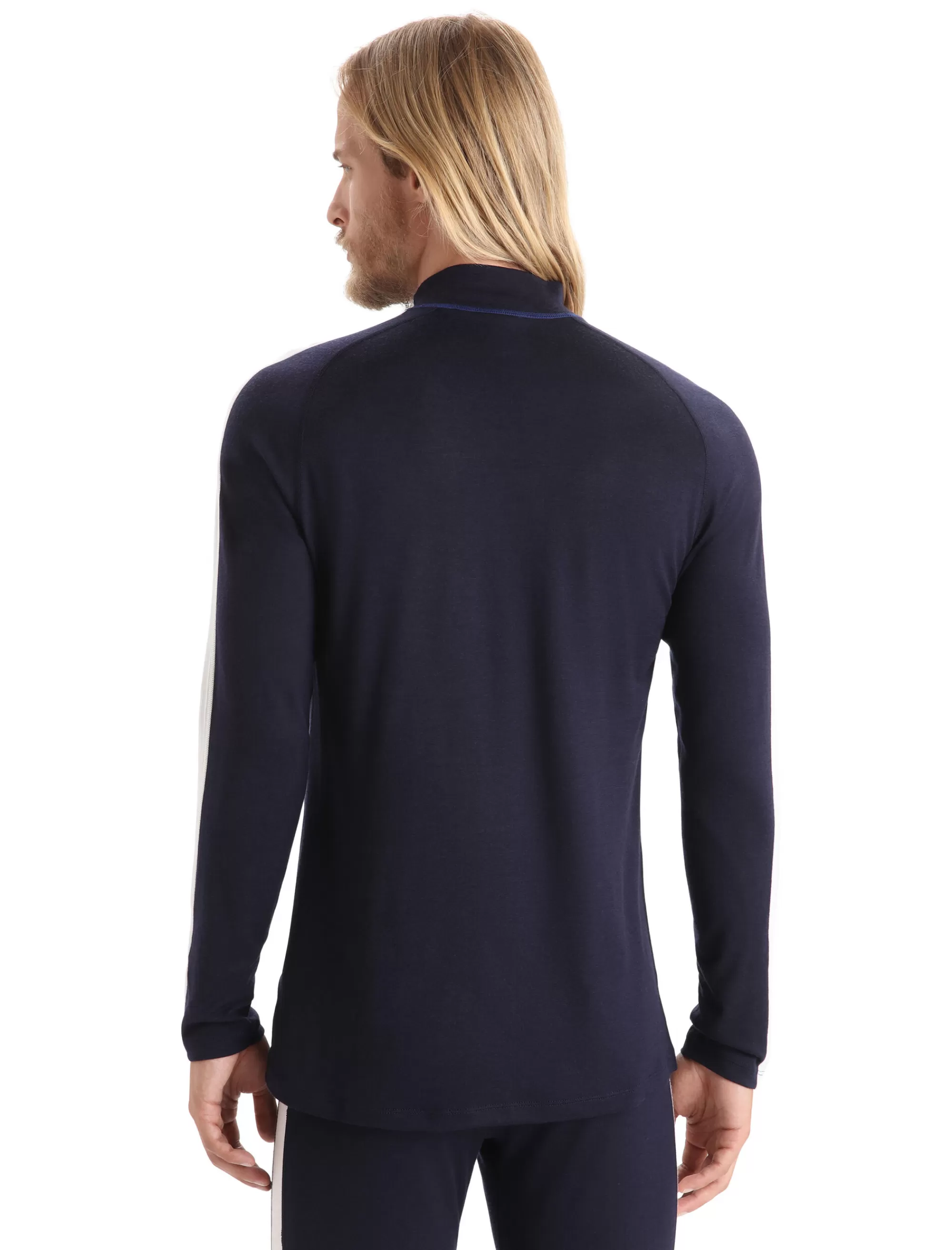 Sale Icebreaker Merino 200 Sonebula Langarmshirt Mit Hohem Kragen Herren Midnight Navy/Royal Navy