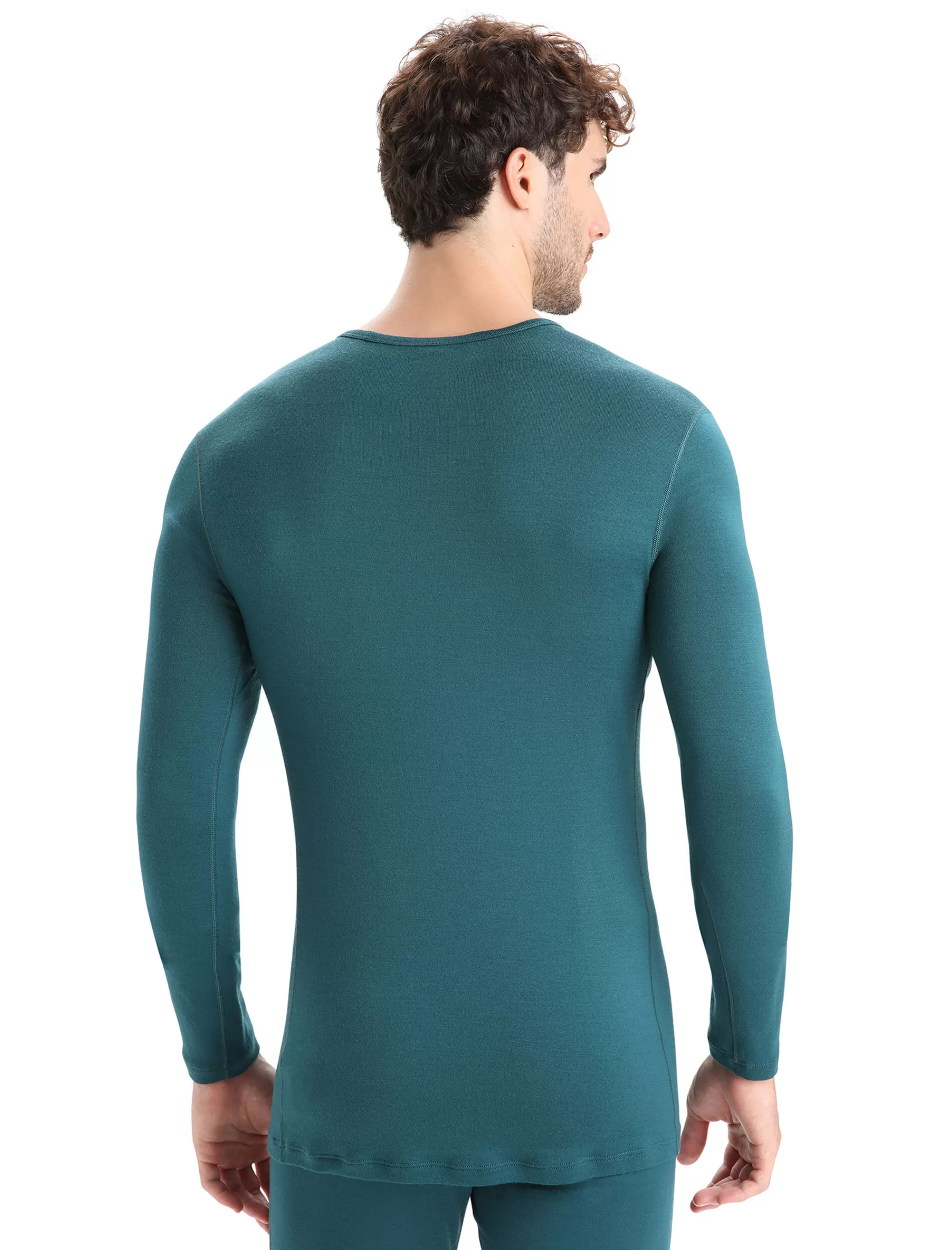 Best Sale Icebreaker Merino 260 Tech Thermo-Langarmshirt Mit Rundhalsausschnitt Herren Green Glory