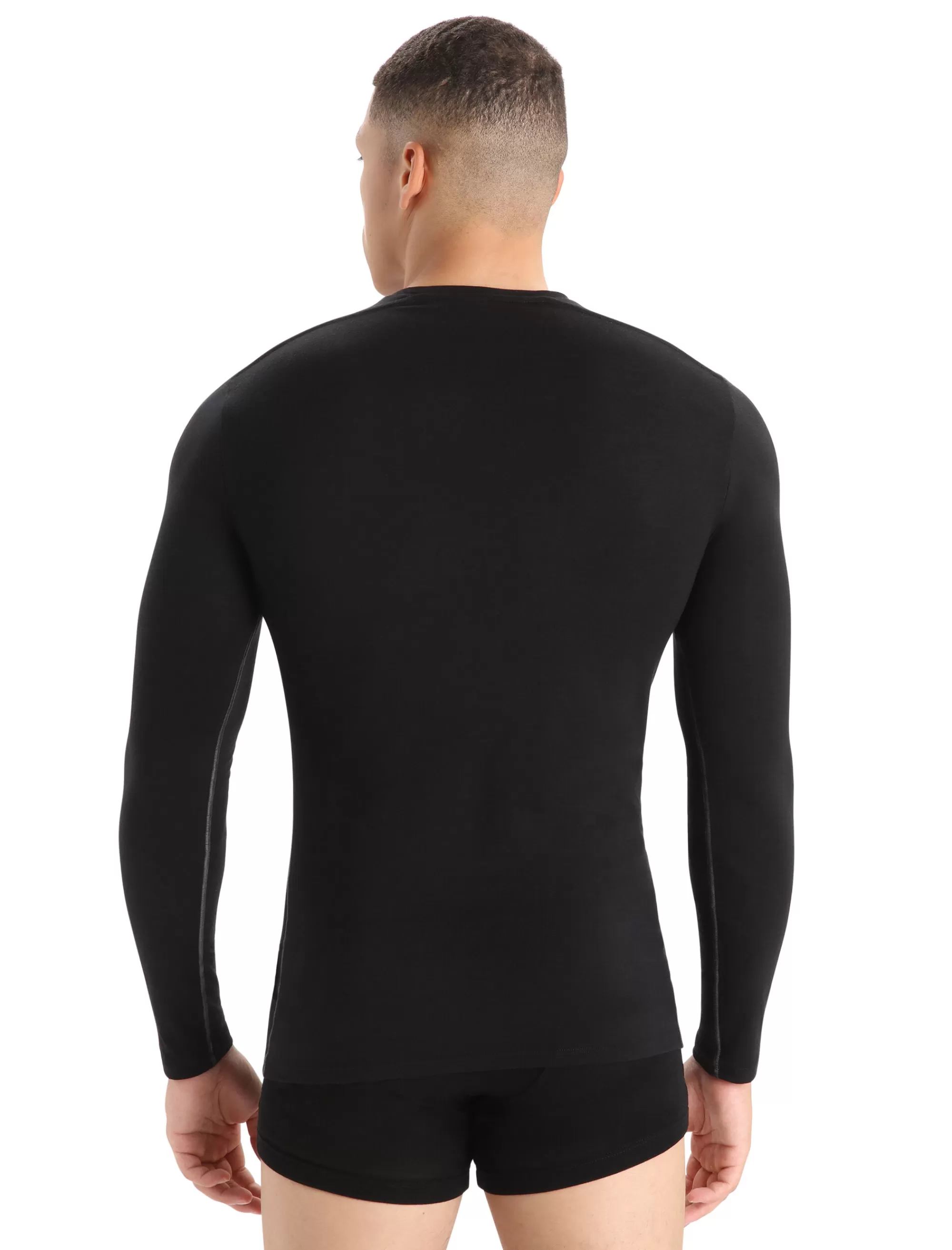 Sale Icebreaker Merino Anatomica Langarmshirt Herren Black