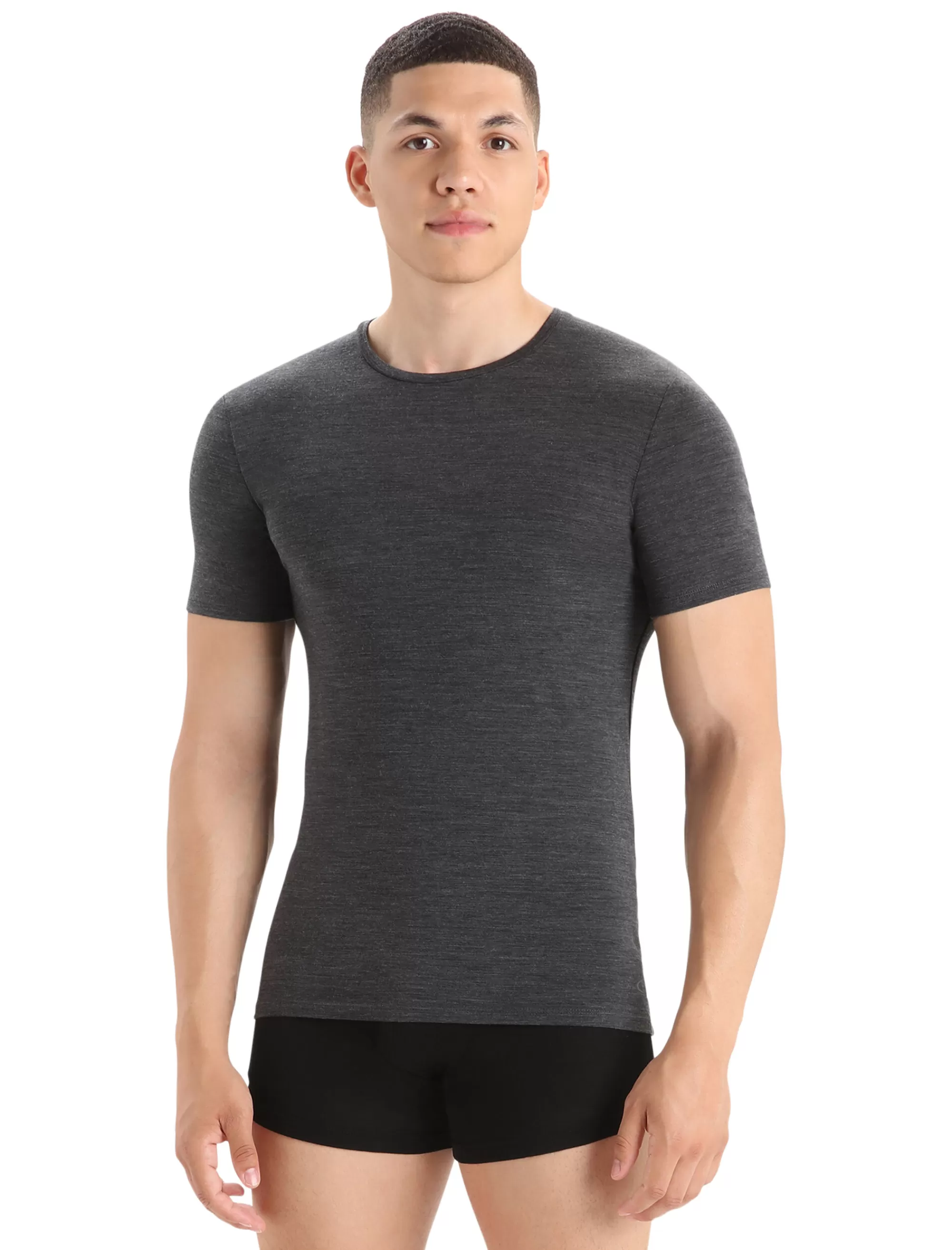 Hot Icebreaker Merino Anatomica T-Shirt Herren Jet Heather