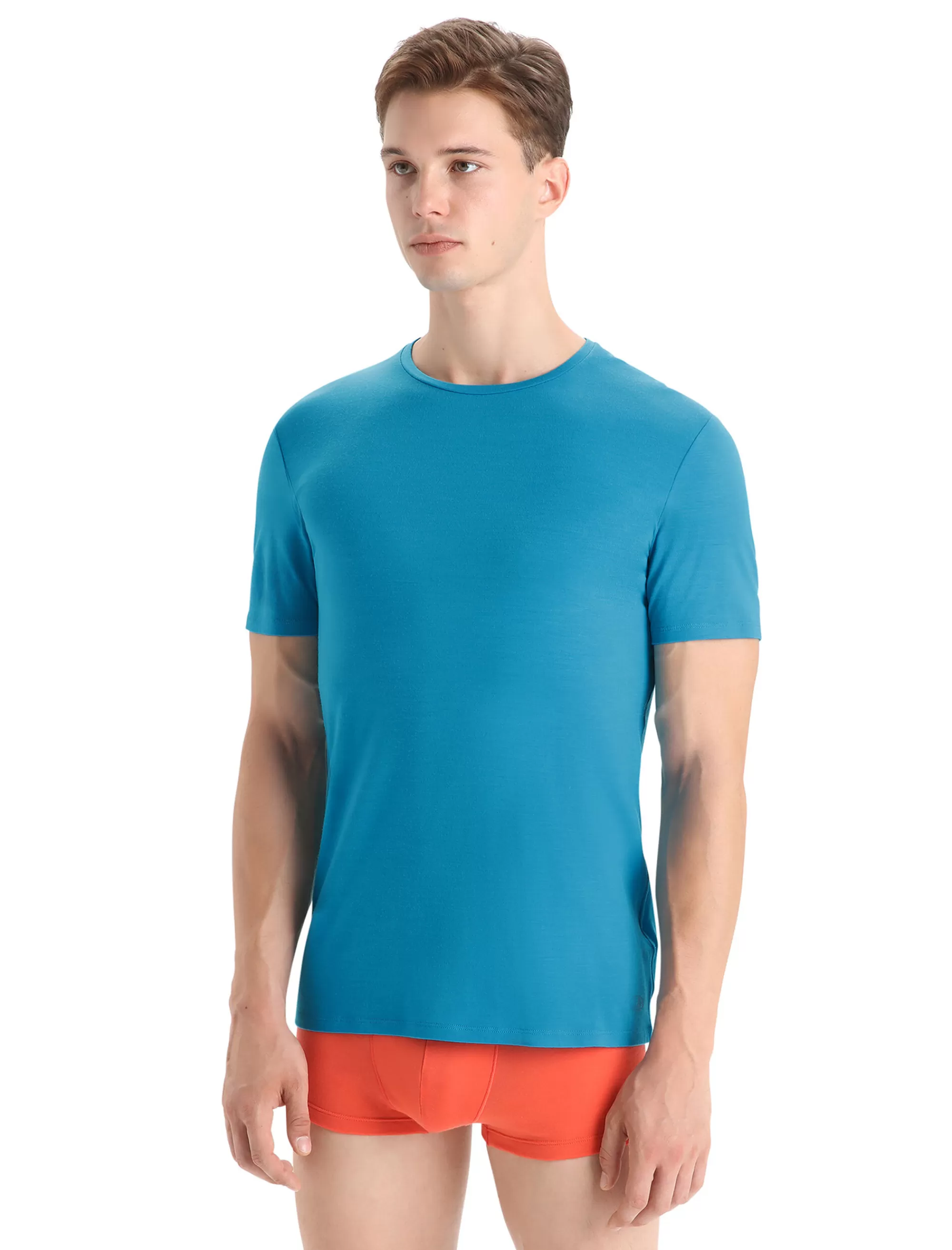 Clearance Icebreaker Merino Anatomica T-Shirt Herren Geo Blue