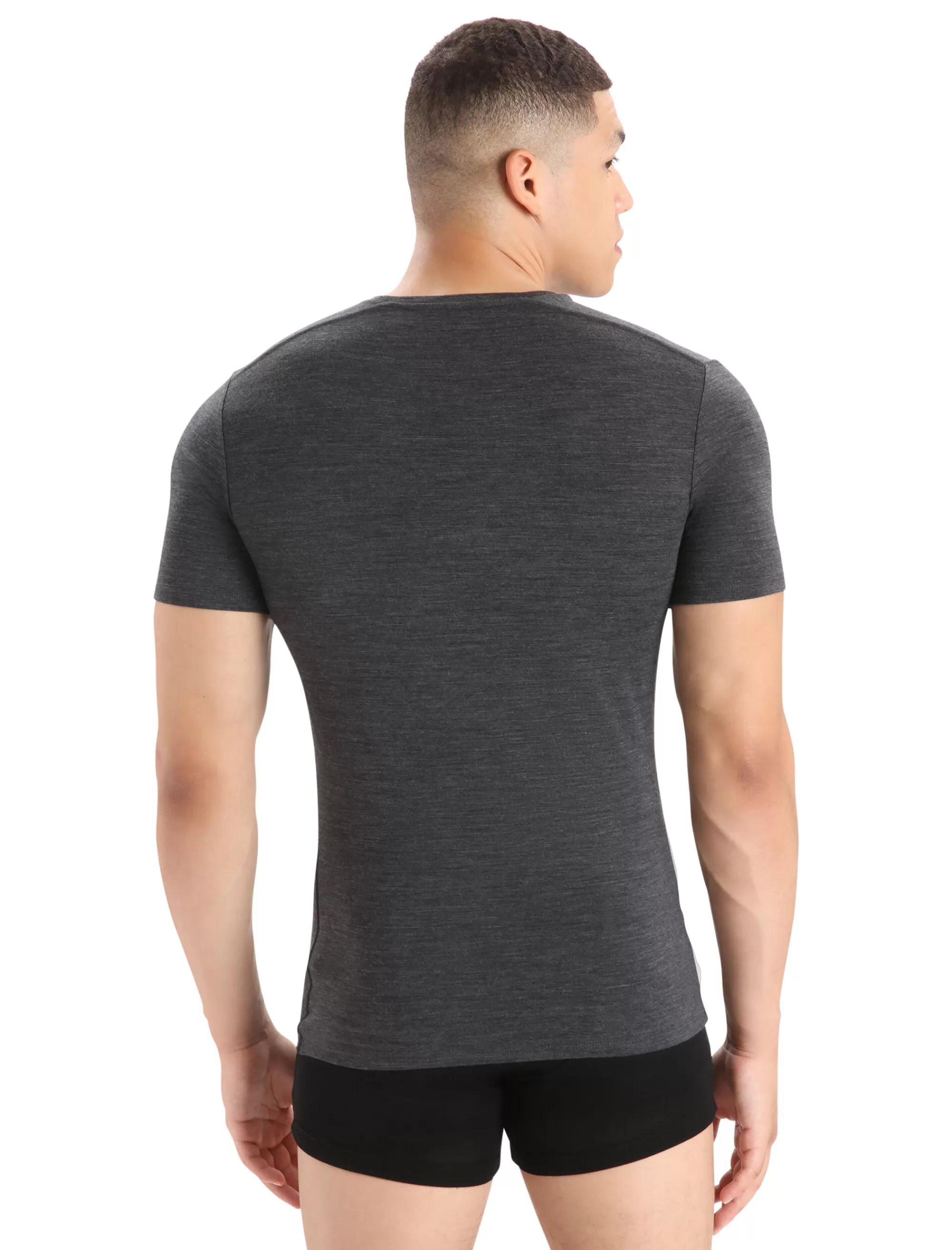 Hot Icebreaker Merino Anatomica T-Shirt Herren Jet Heather