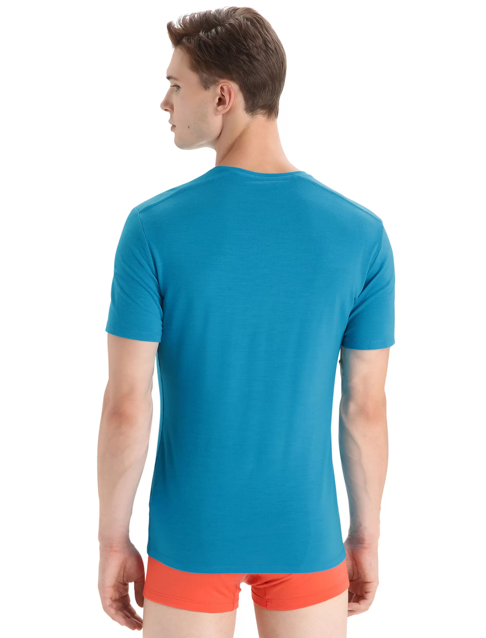 Clearance Icebreaker Merino Anatomica T-Shirt Herren Geo Blue