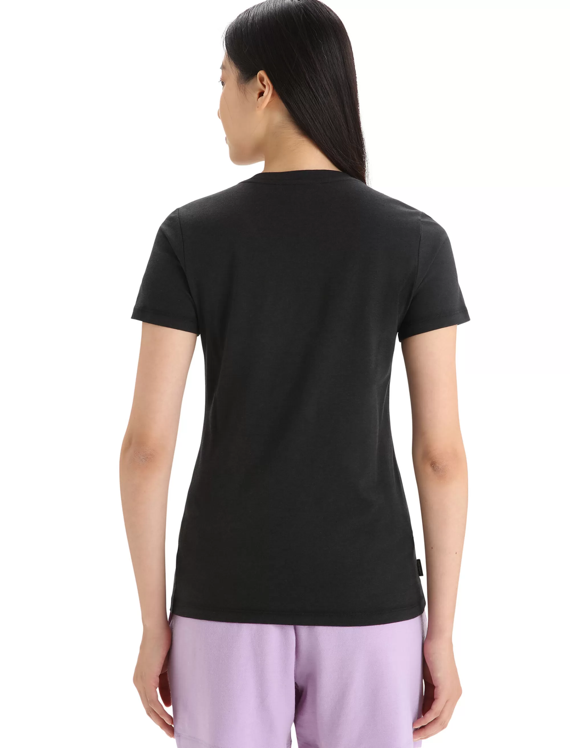 Hot Icebreaker Merino Central Classic T-Shirt Caravan Life Damen Black