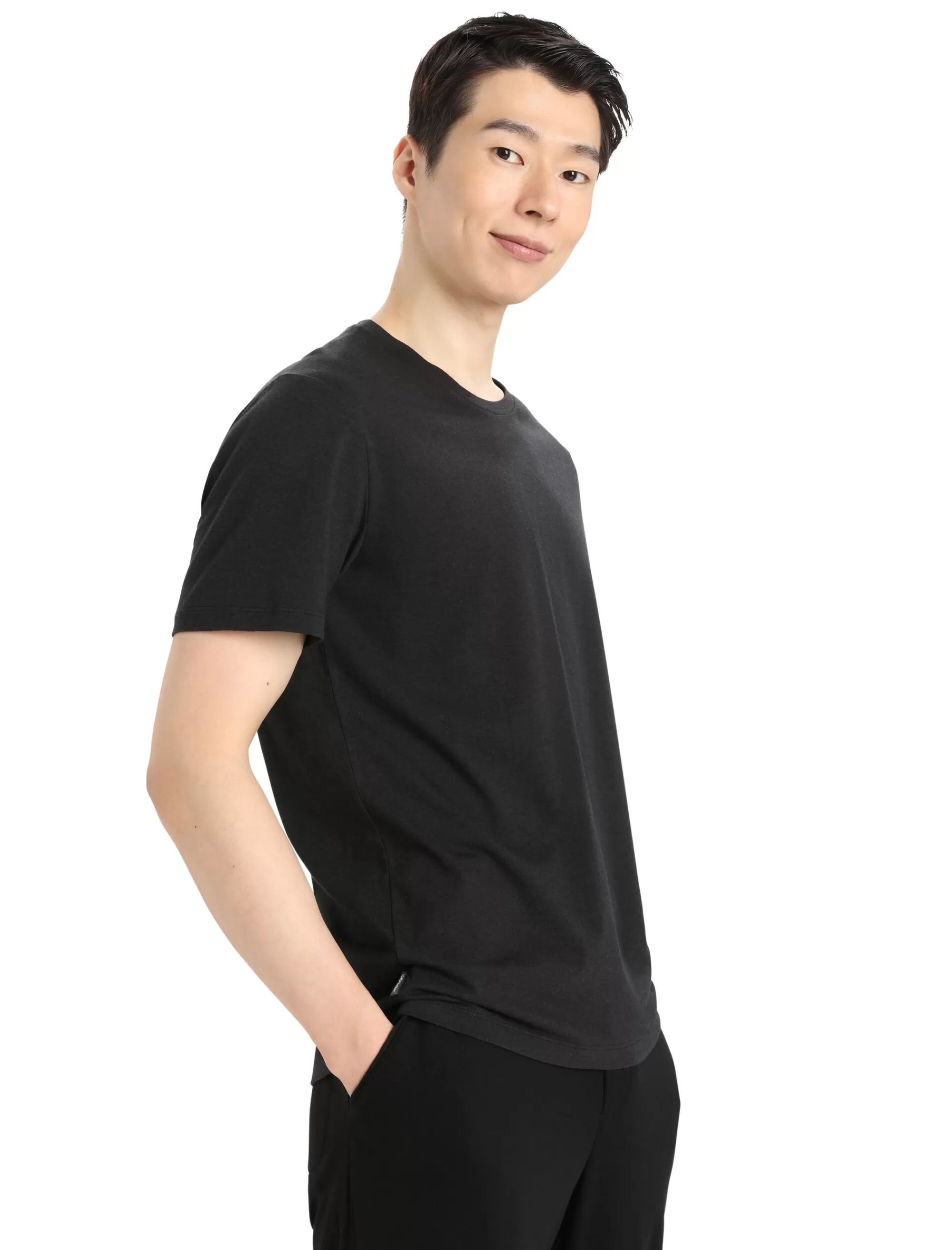 Cheap Icebreaker Merino Central Classic T-Shirt Herren Black