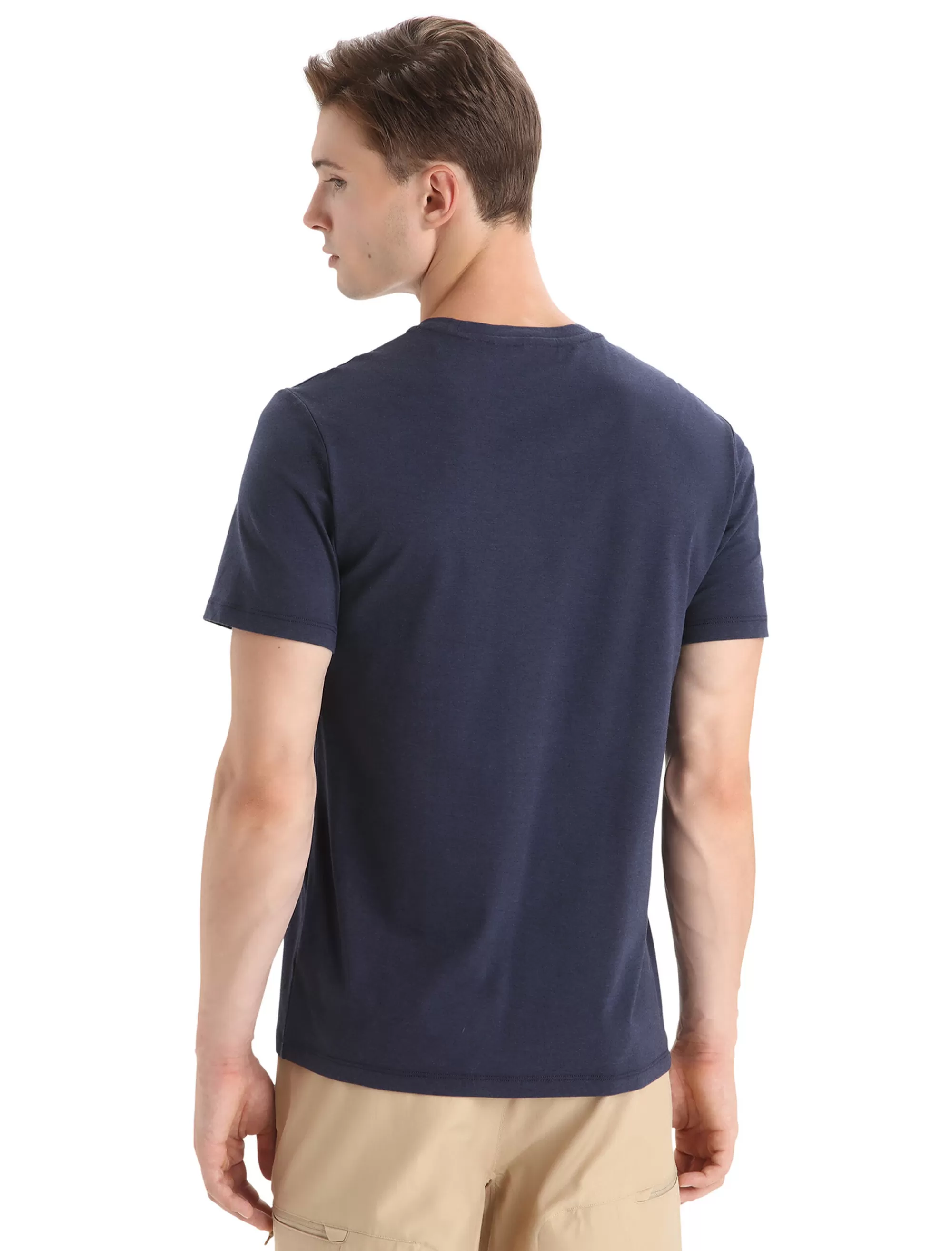 Cheap Icebreaker Merino Central Classic T-Shirt Story Herren Midnight Navy