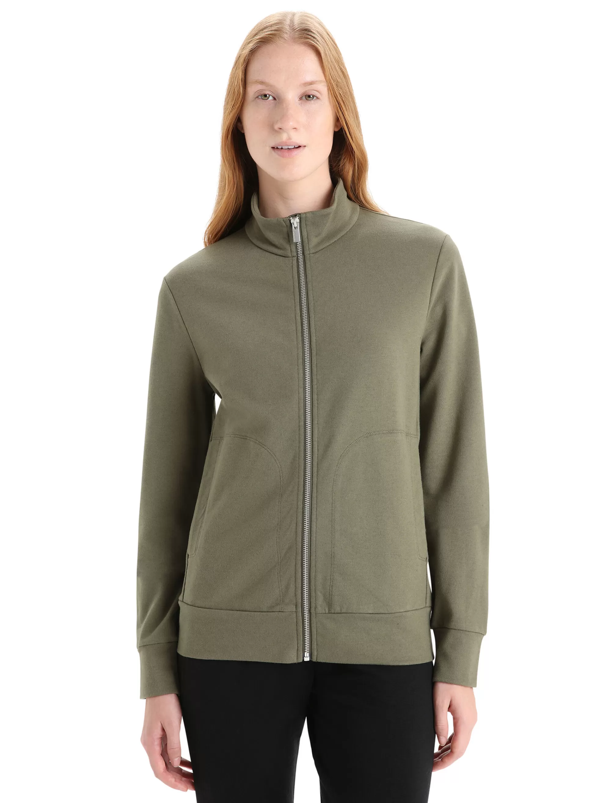 Fashion Icebreaker Merino Central Classic Zip-Jacke Damen Loden