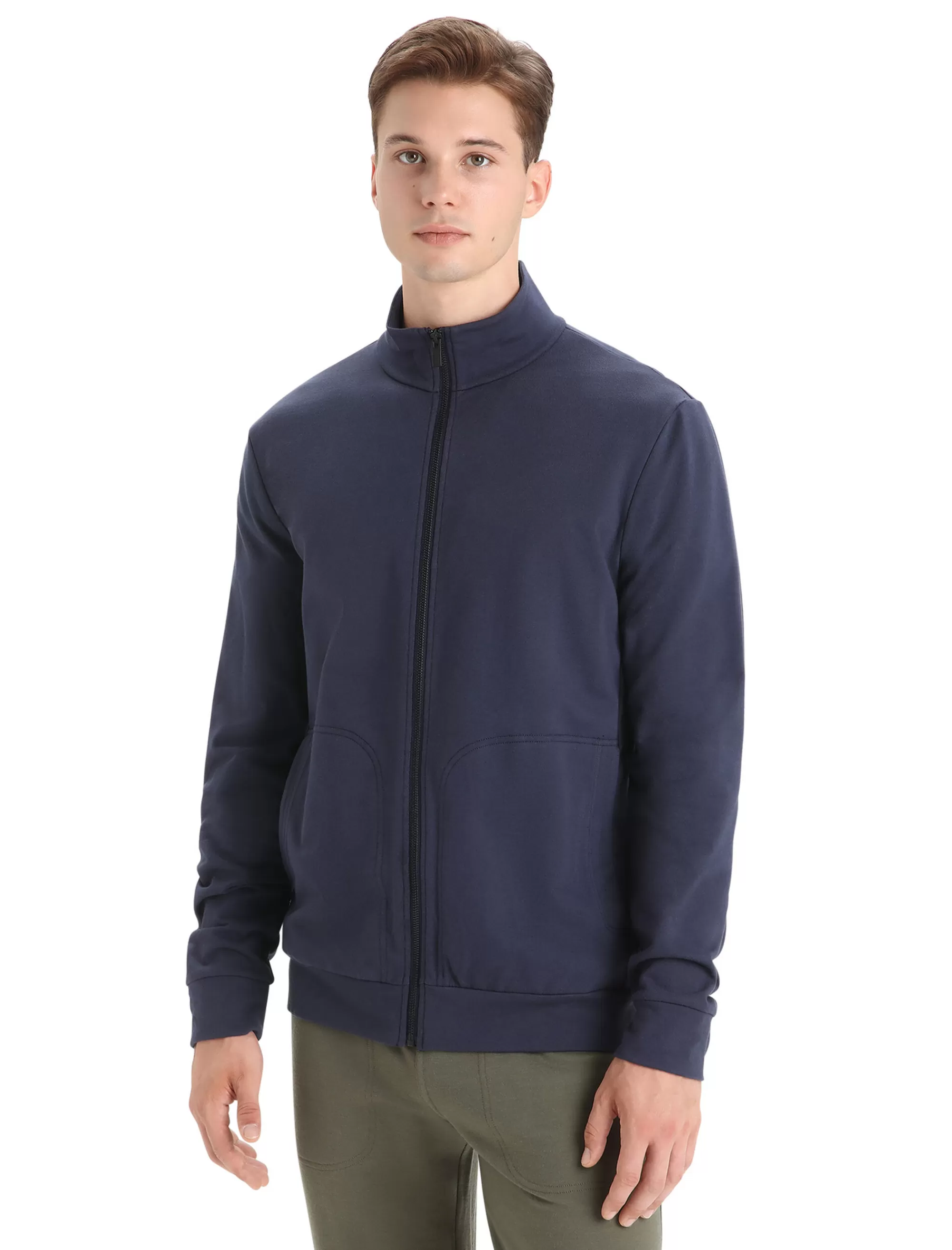 Fashion Icebreaker Merino Central Classic Zip-Jacke Herren Midnight Navy