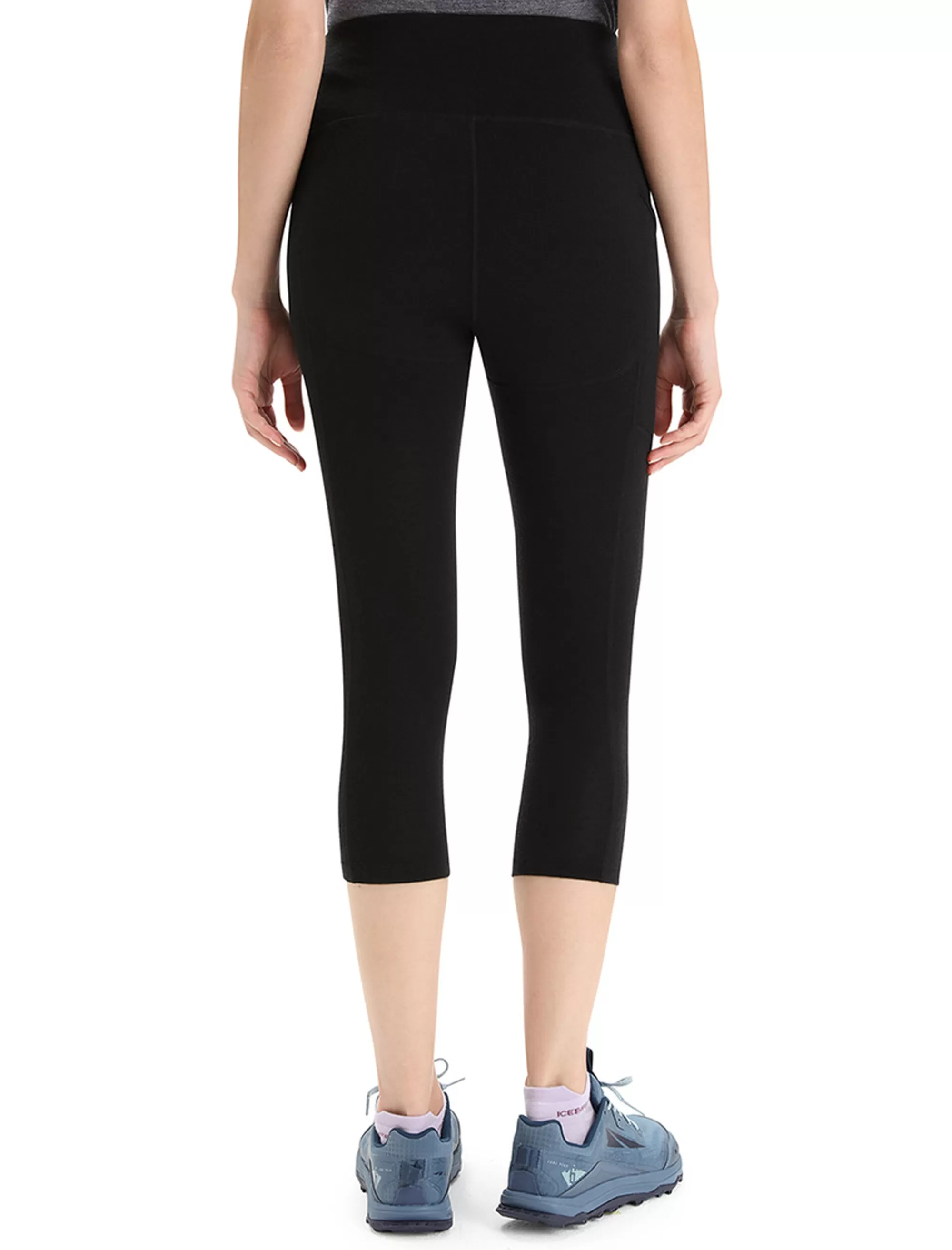 Online Icebreaker Merino Fastray High Rise 3/4 Tights Damen Black