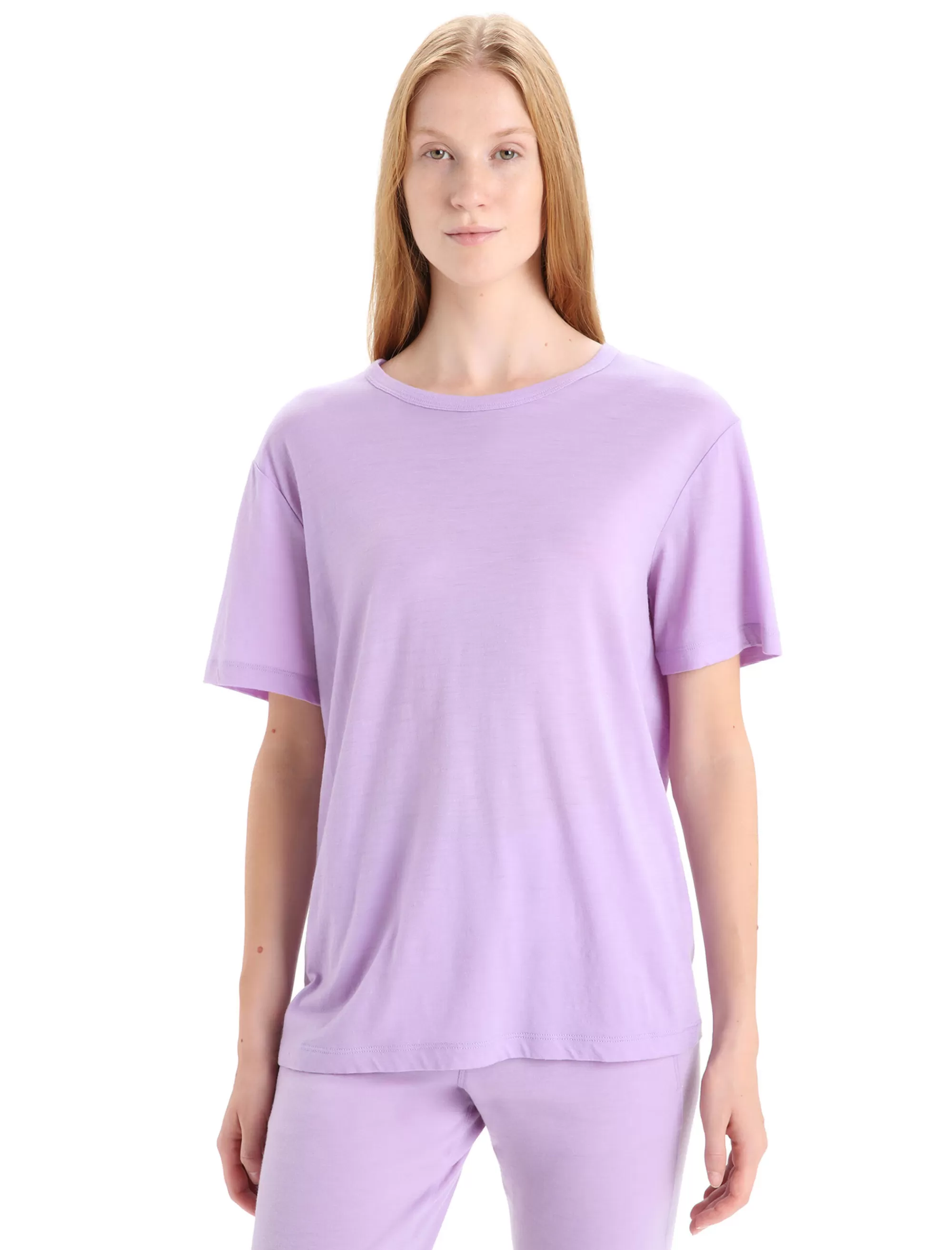 Cheap Icebreaker Merino Granary T-Shirt Damen Purple Gaze