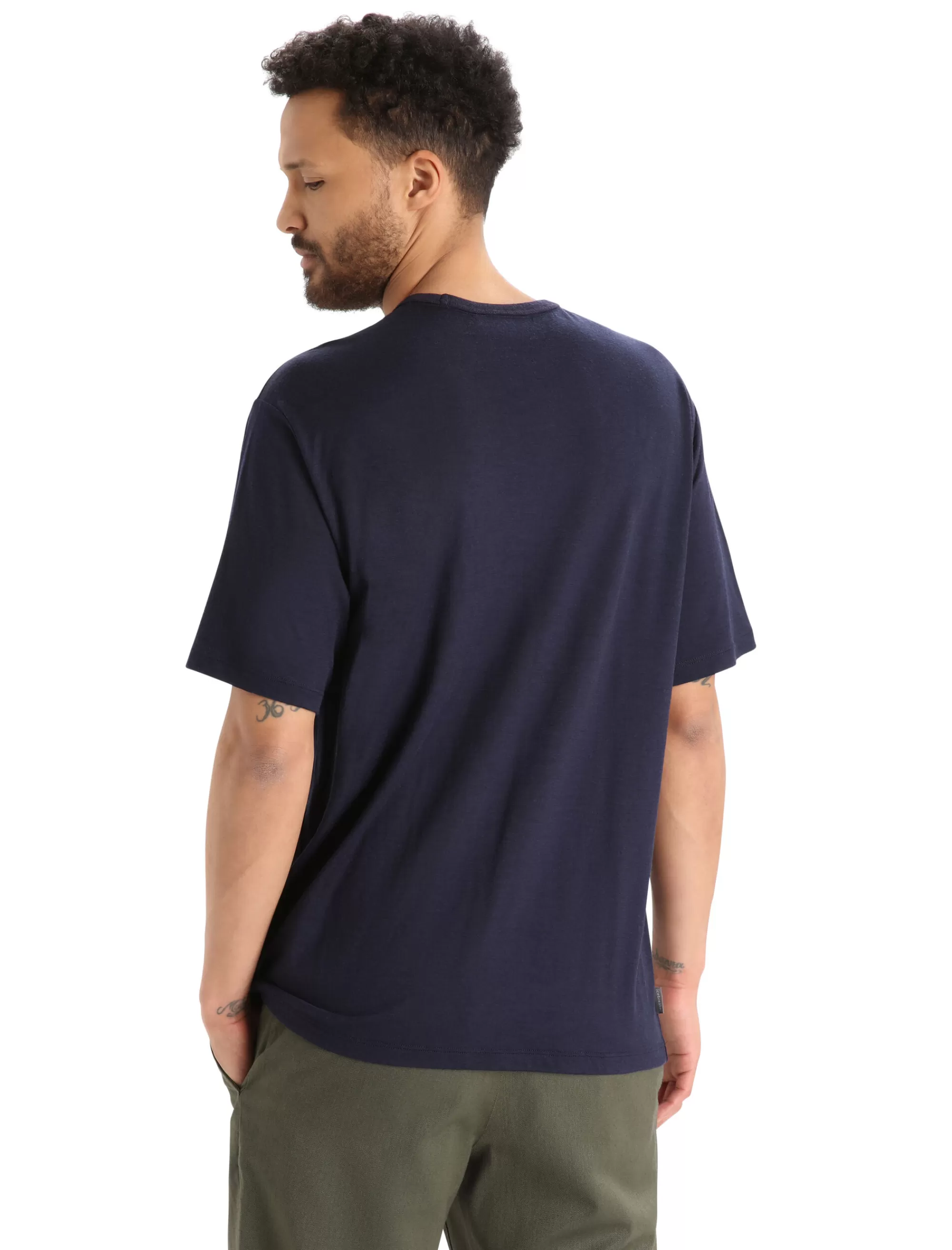 Discount Icebreaker Merino Granary T-Shirt Mit Brusttasche Herren Midnight Navy