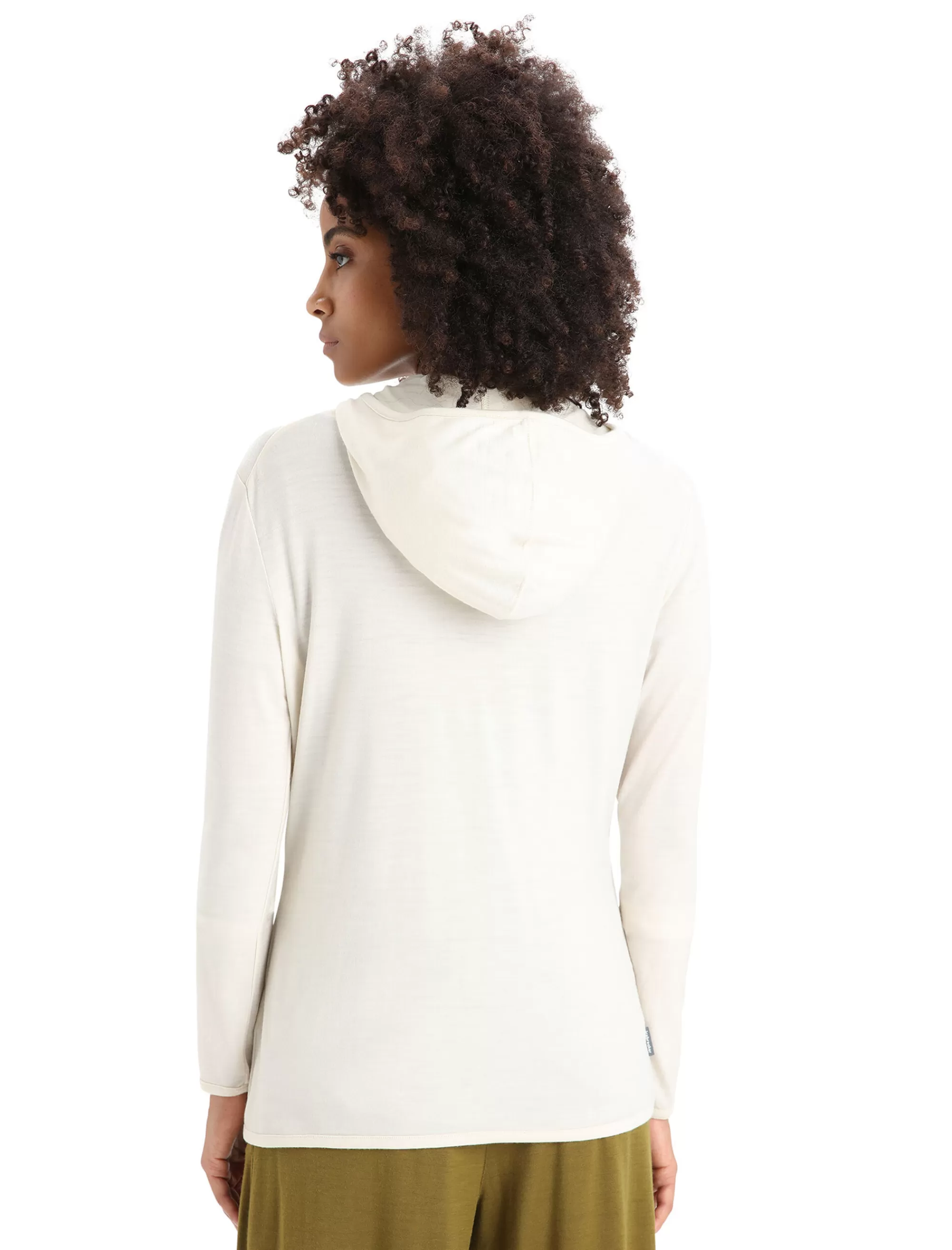 Cheap Icebreaker Merino Granary Zip-Hoodie Damen Chalk