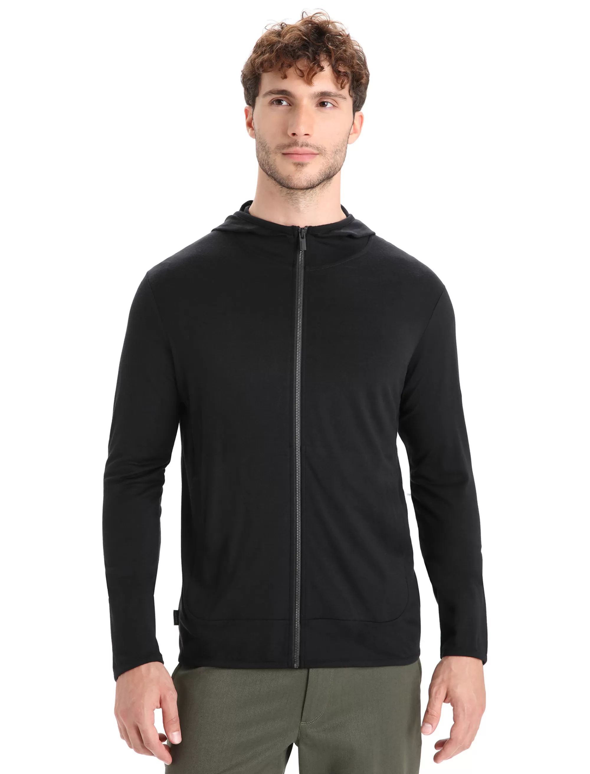 Clearance Icebreaker Merino Granary Zip-Hoodie Herren Black