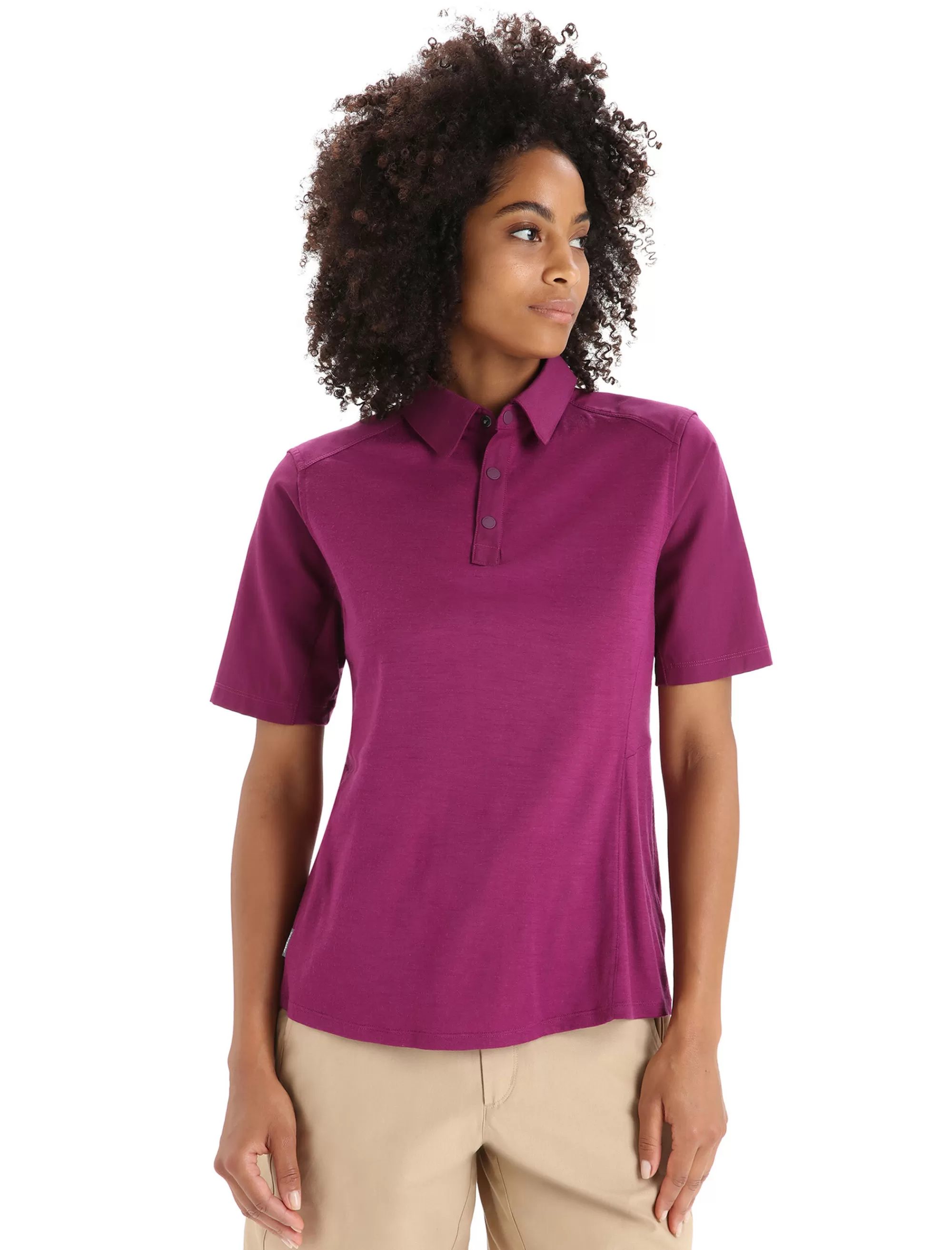 Cheap Icebreaker Merino Hike Kurzarmshirt Damen Go Berry