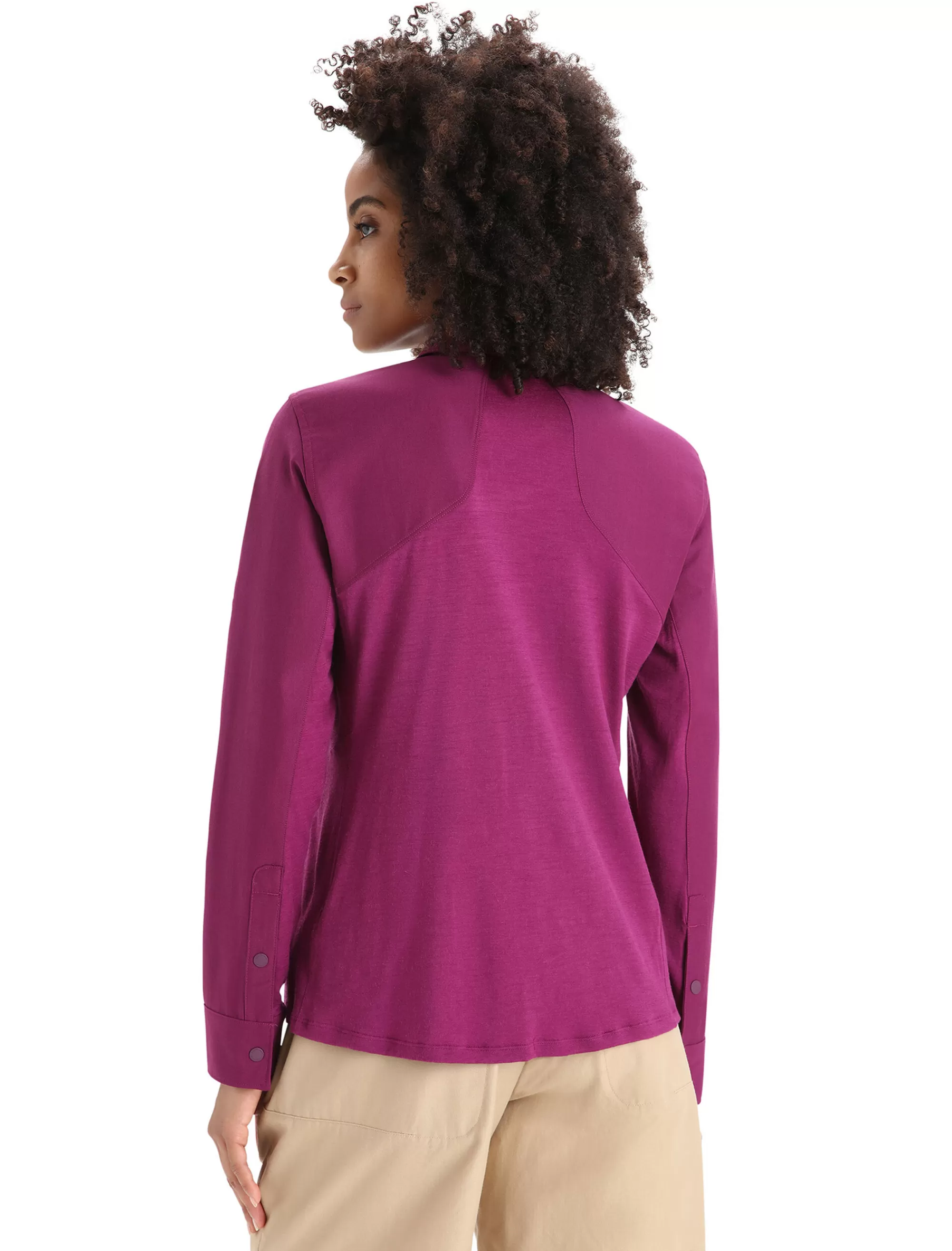 Shop Icebreaker Merino Hike Langarmshirt Damen Go Berry