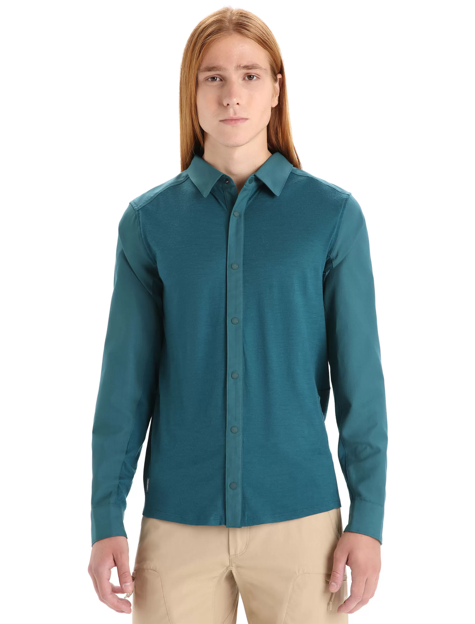 Shop Icebreaker Merino Hike Langarmshirt Herren Green Glory