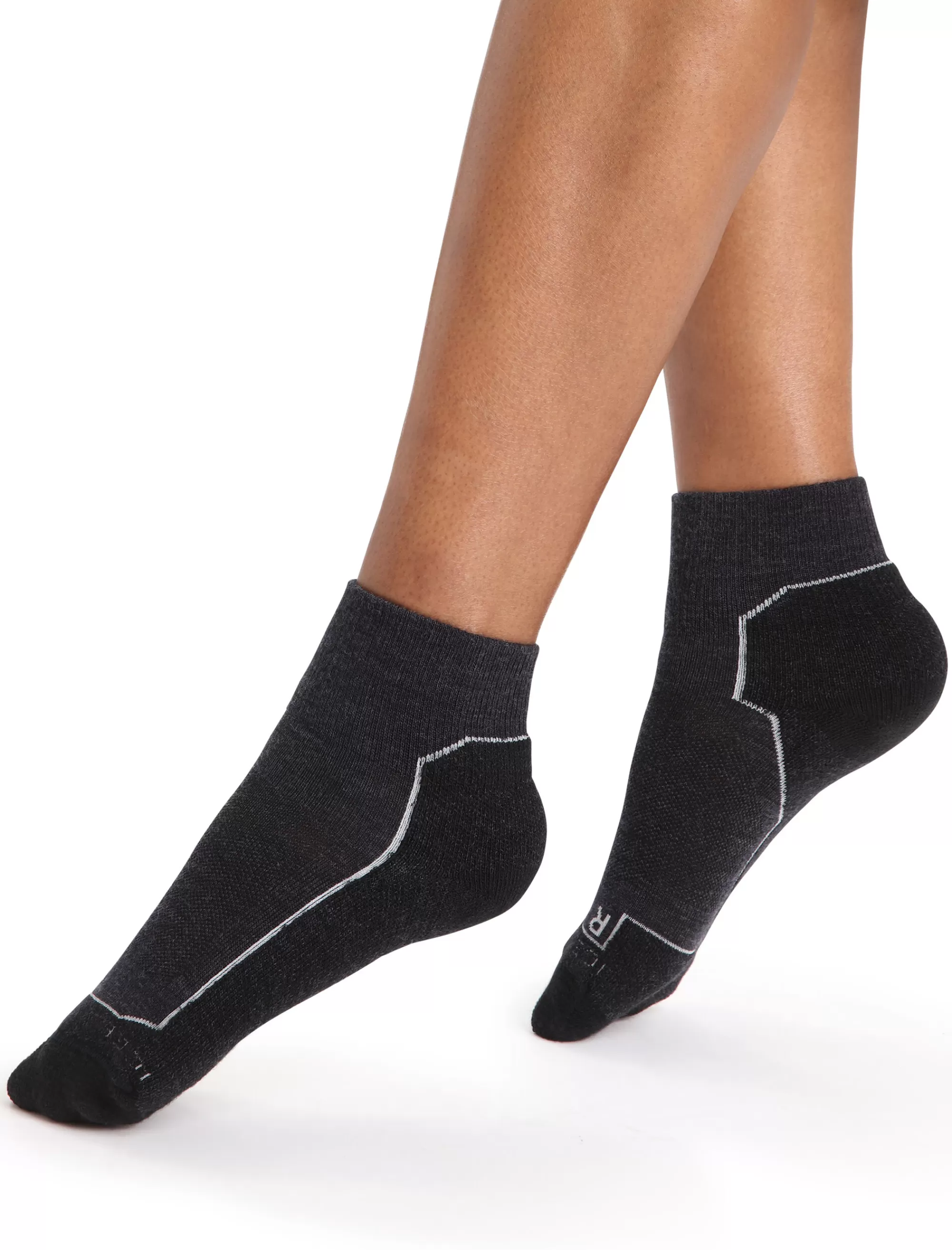 Cheap Icebreaker Merino Hike+ Light Socken Mini Damen Jet Heather