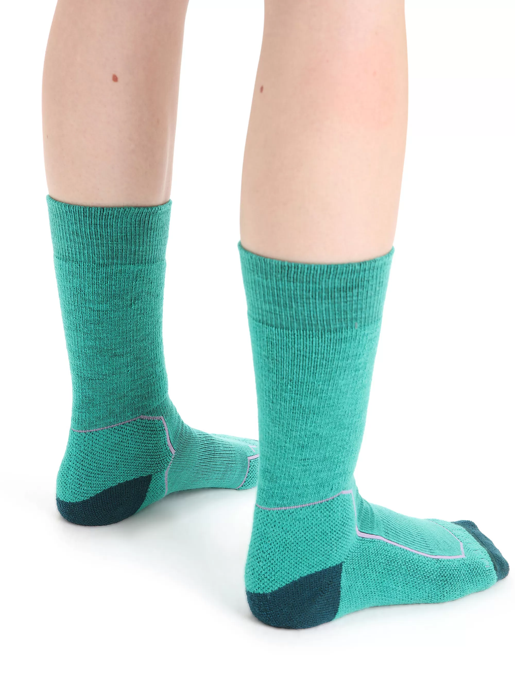 Online Icebreaker Merino Hike+ Medium Socken Crew Damen Fresh/Green Glory