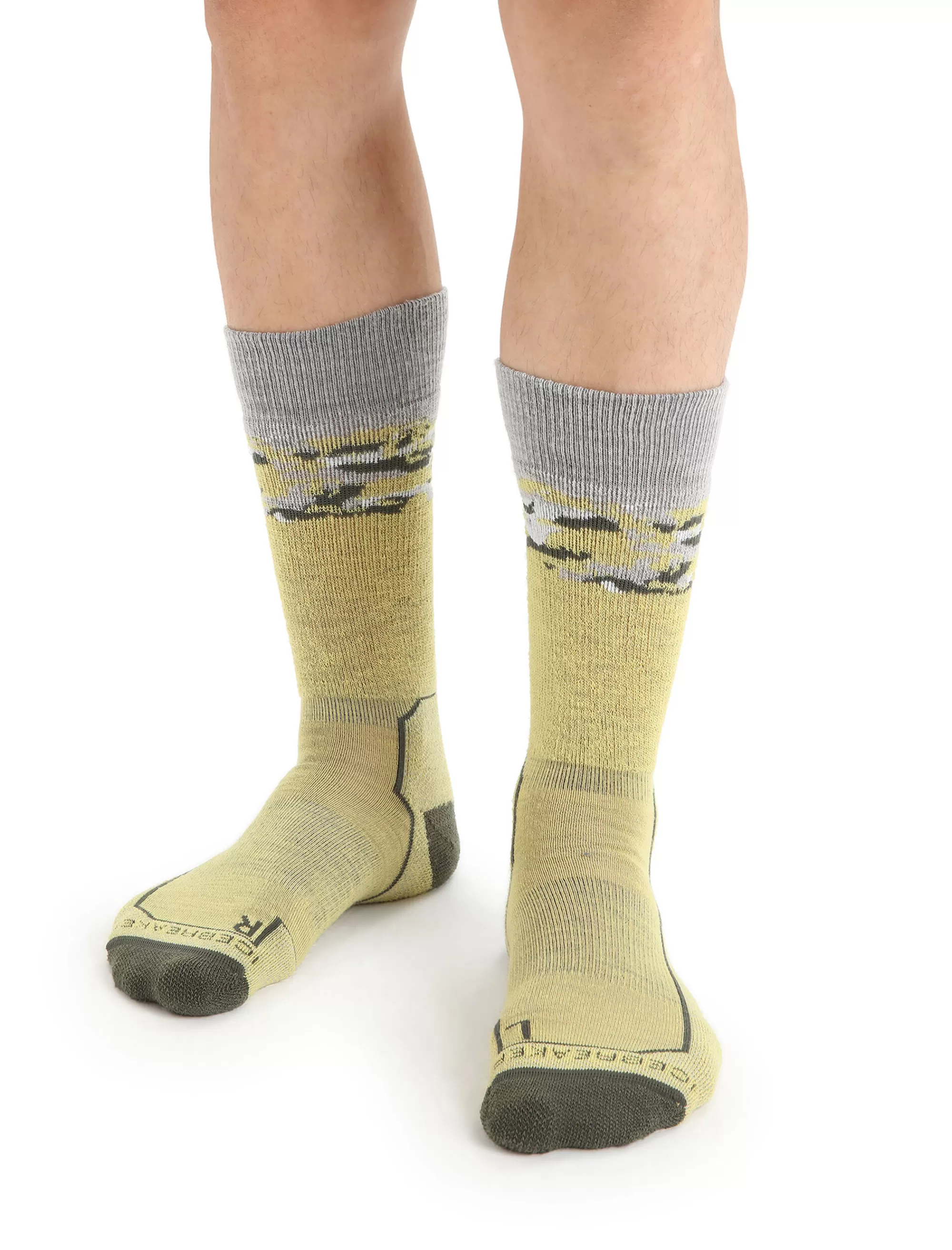 Sale Icebreaker Merino Hike+ Medium Socken Crew Sedimentary Herren Summer/Loden