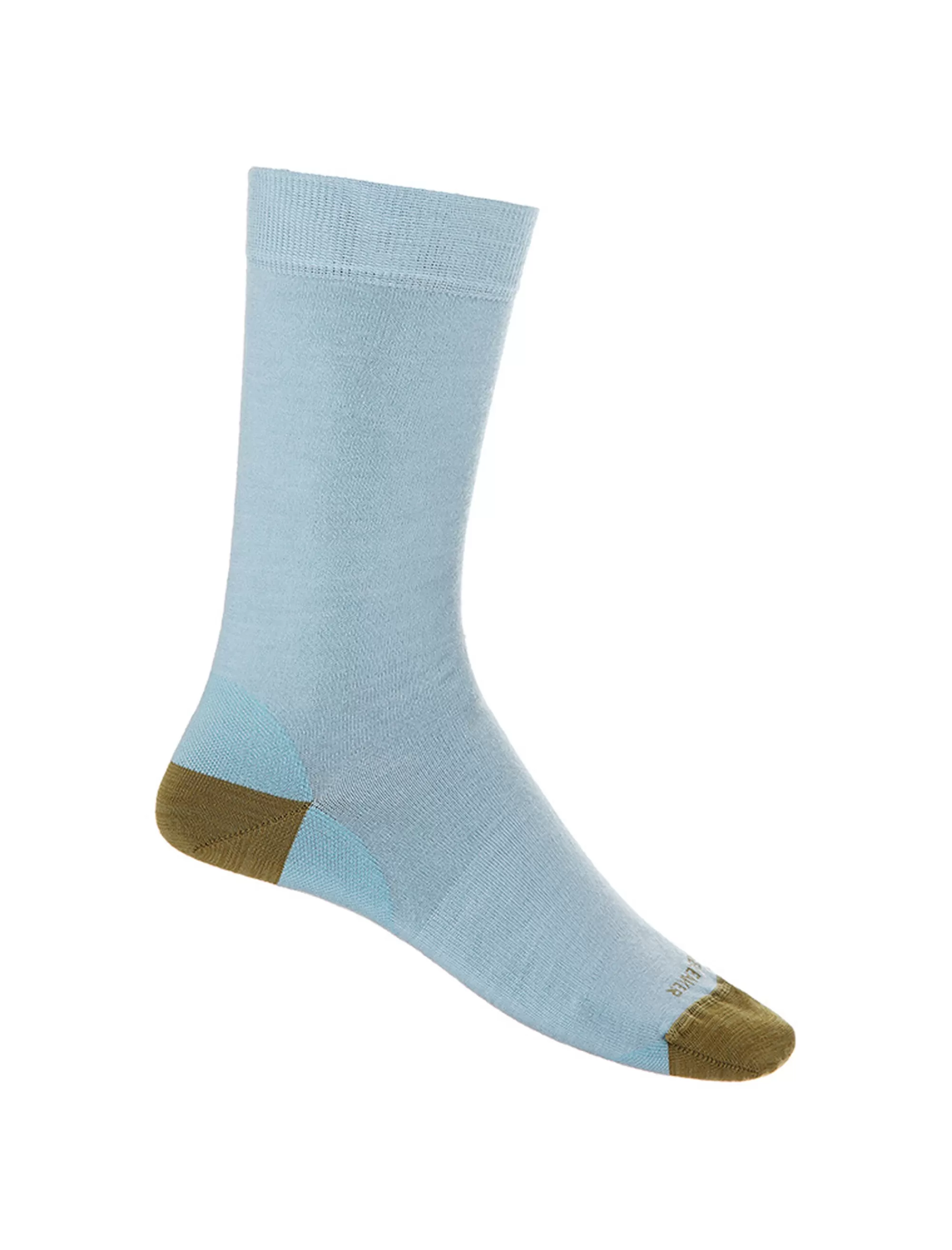 Outlet Icebreaker Merino Lifestyle Feinstricksocken Crew Damen Astral Blue/Algae