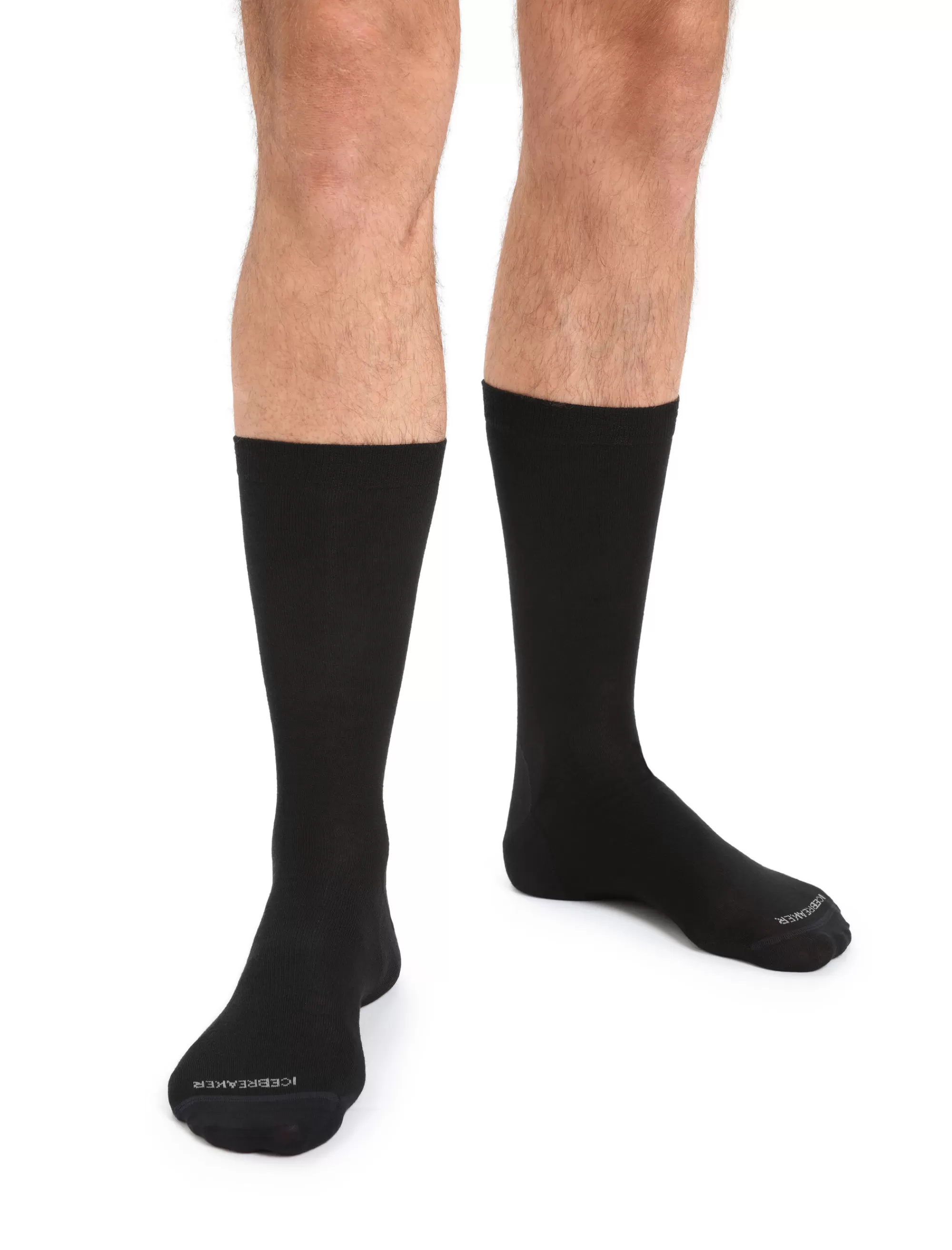 Clearance Icebreaker Merino Lifestyle Fine Gauge Crew Socks Herren Black