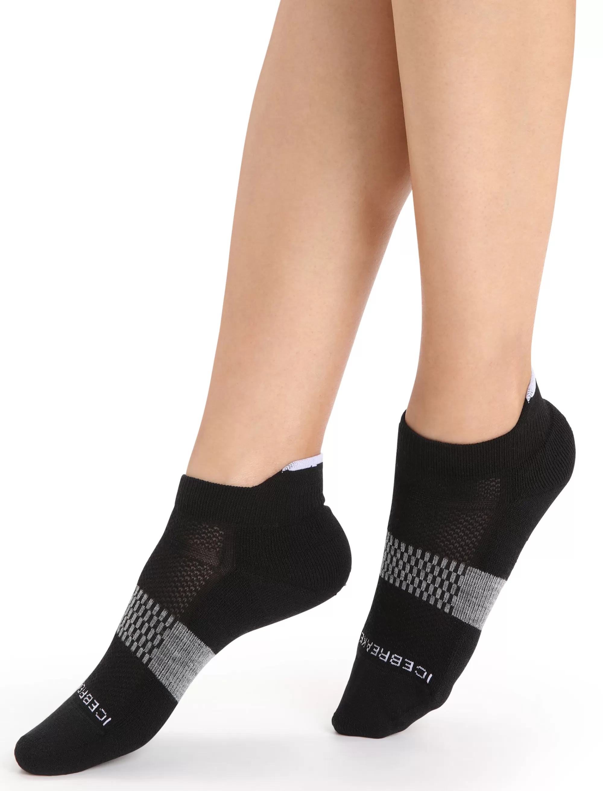 Best Icebreaker Merino Multisport Light Socken Micro Damen Black/Snow