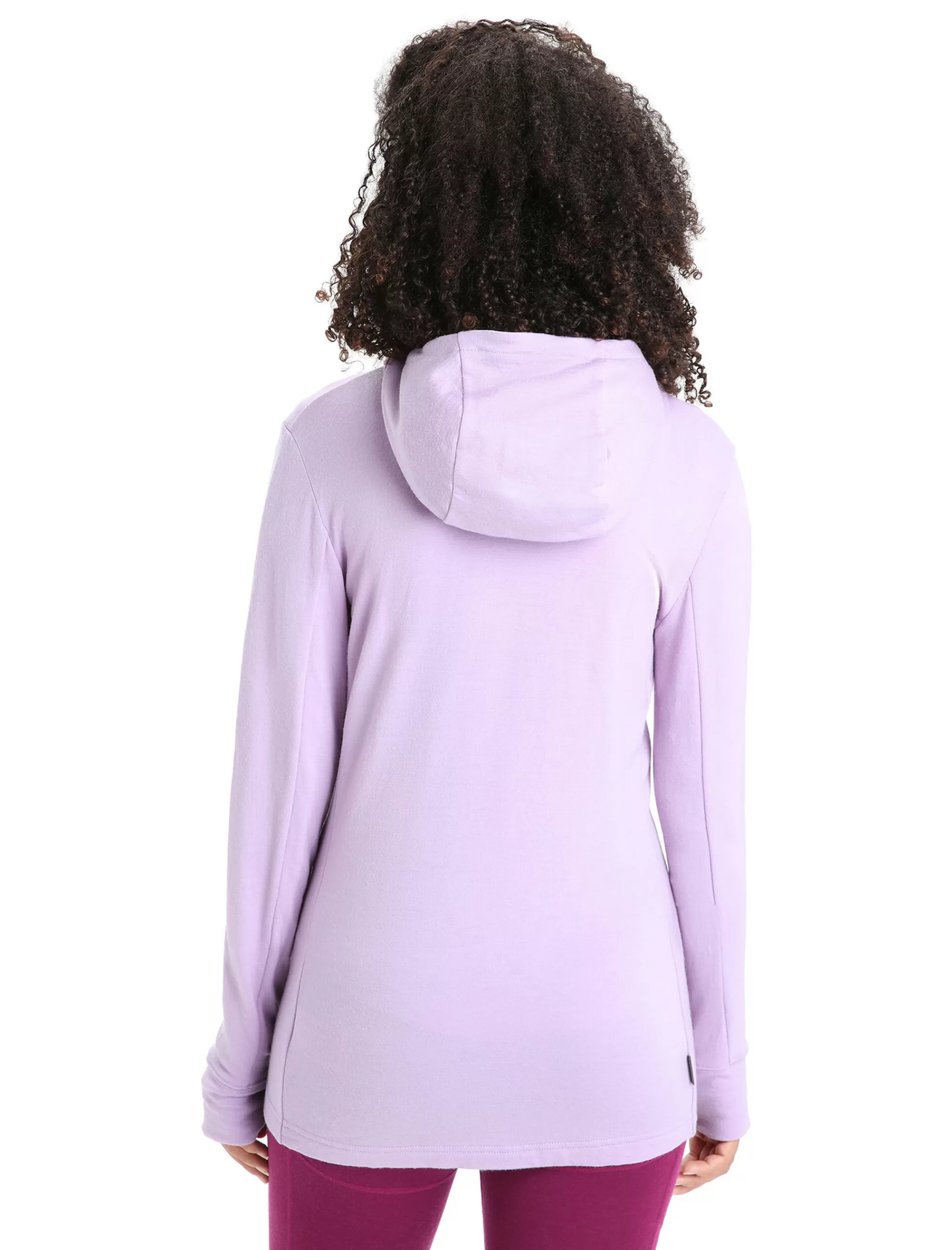 Cheap Icebreaker Merino Quantum Iii Zip-Hoodie Damen Purple Gaze/Go Berry