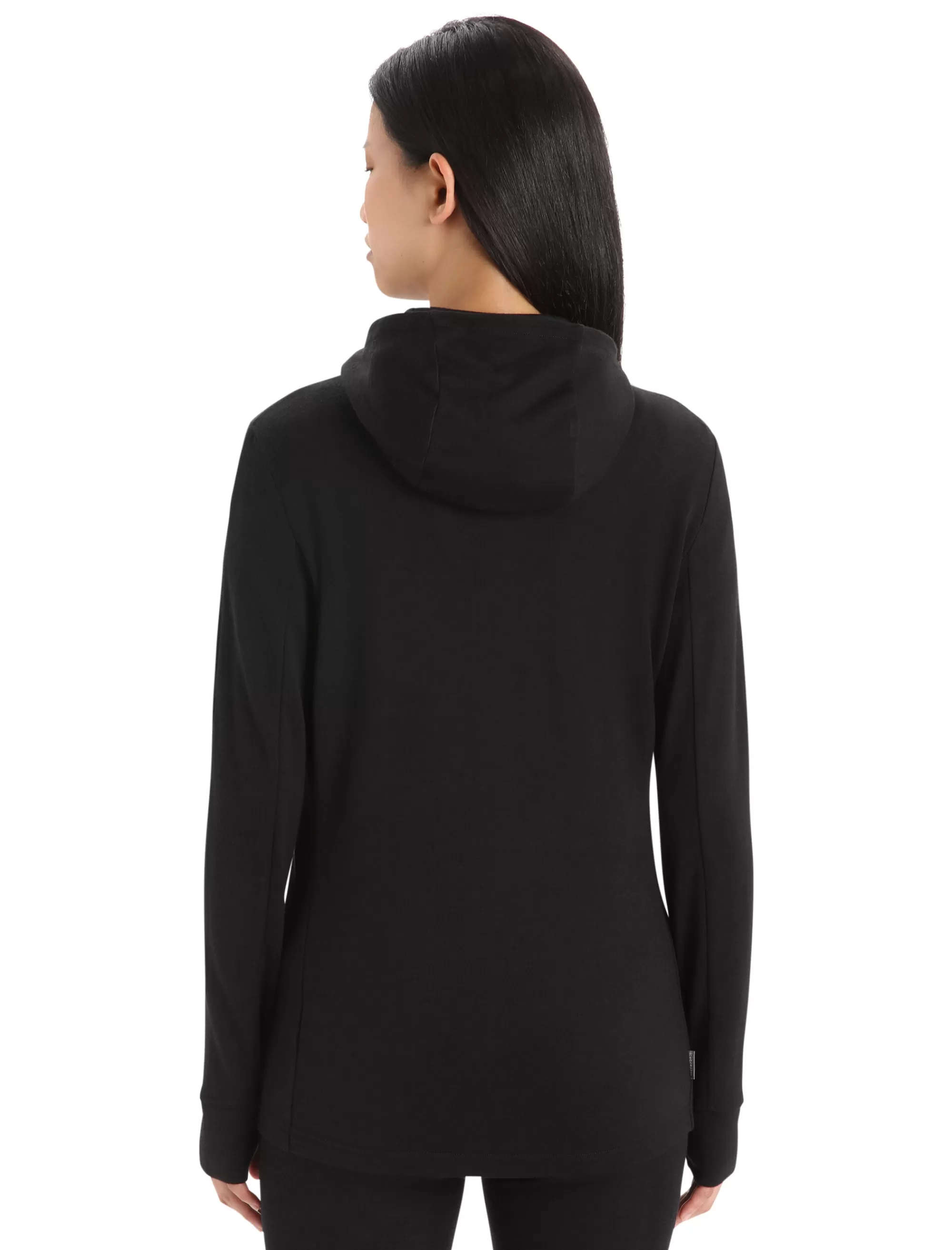 Discount Icebreaker Merino Quantum Iii Zip-Hoodie Damen Black