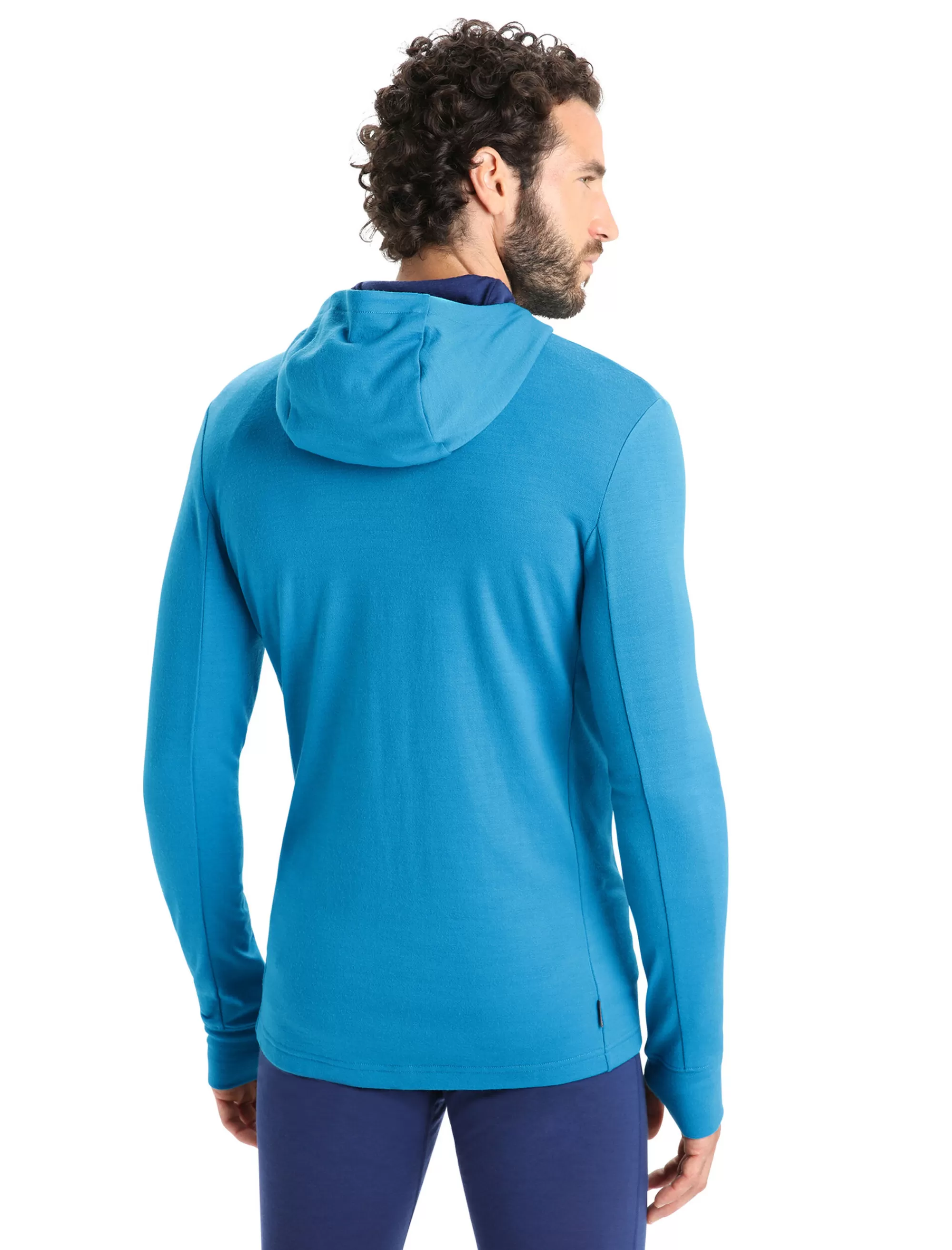 Cheap Icebreaker Merino Quantum Iii Zip-Hoodie Herren Geo Blue/Royal Navy