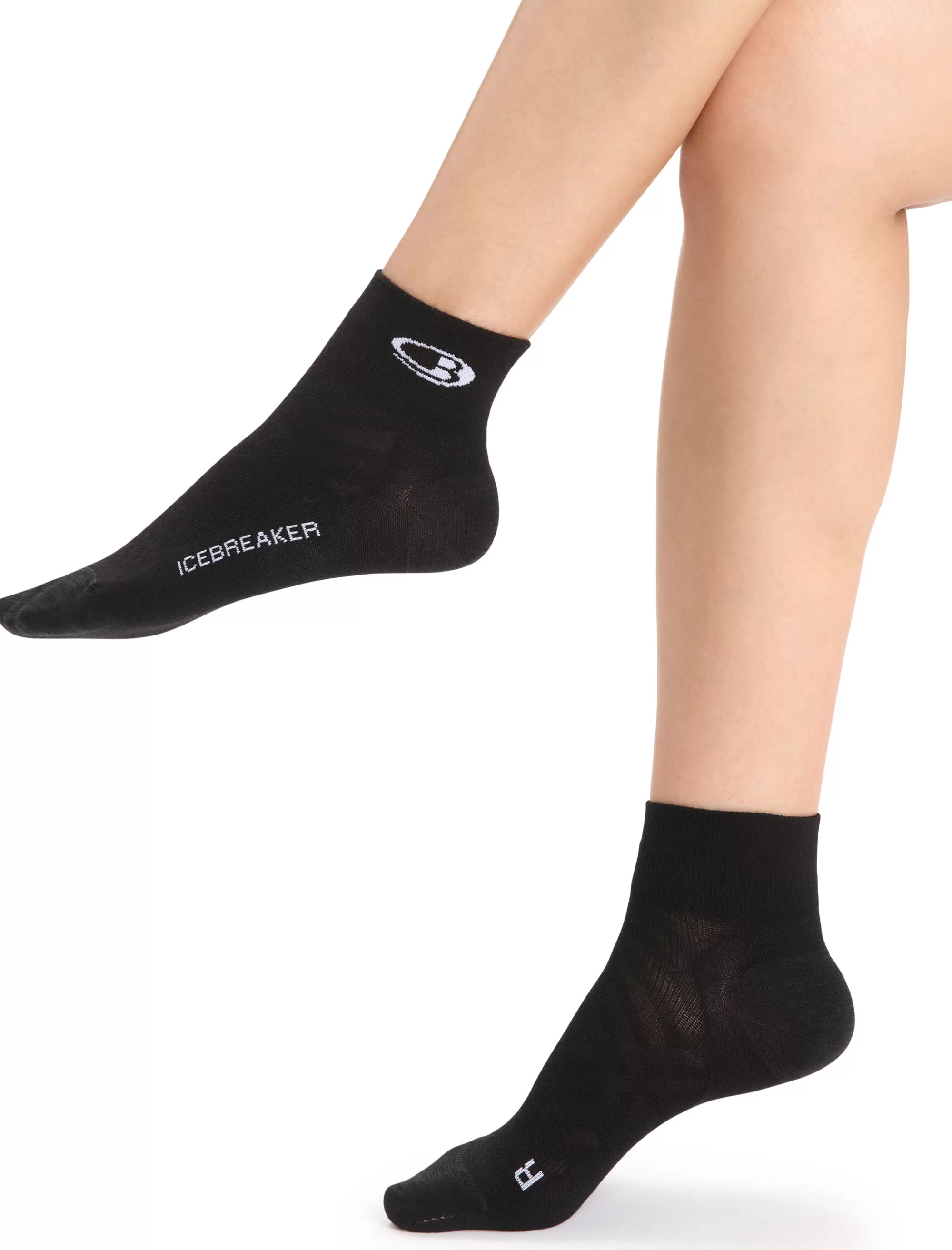 Shop Icebreaker Merino Run+ Ultralight Socken Mini Damen Black/Snow