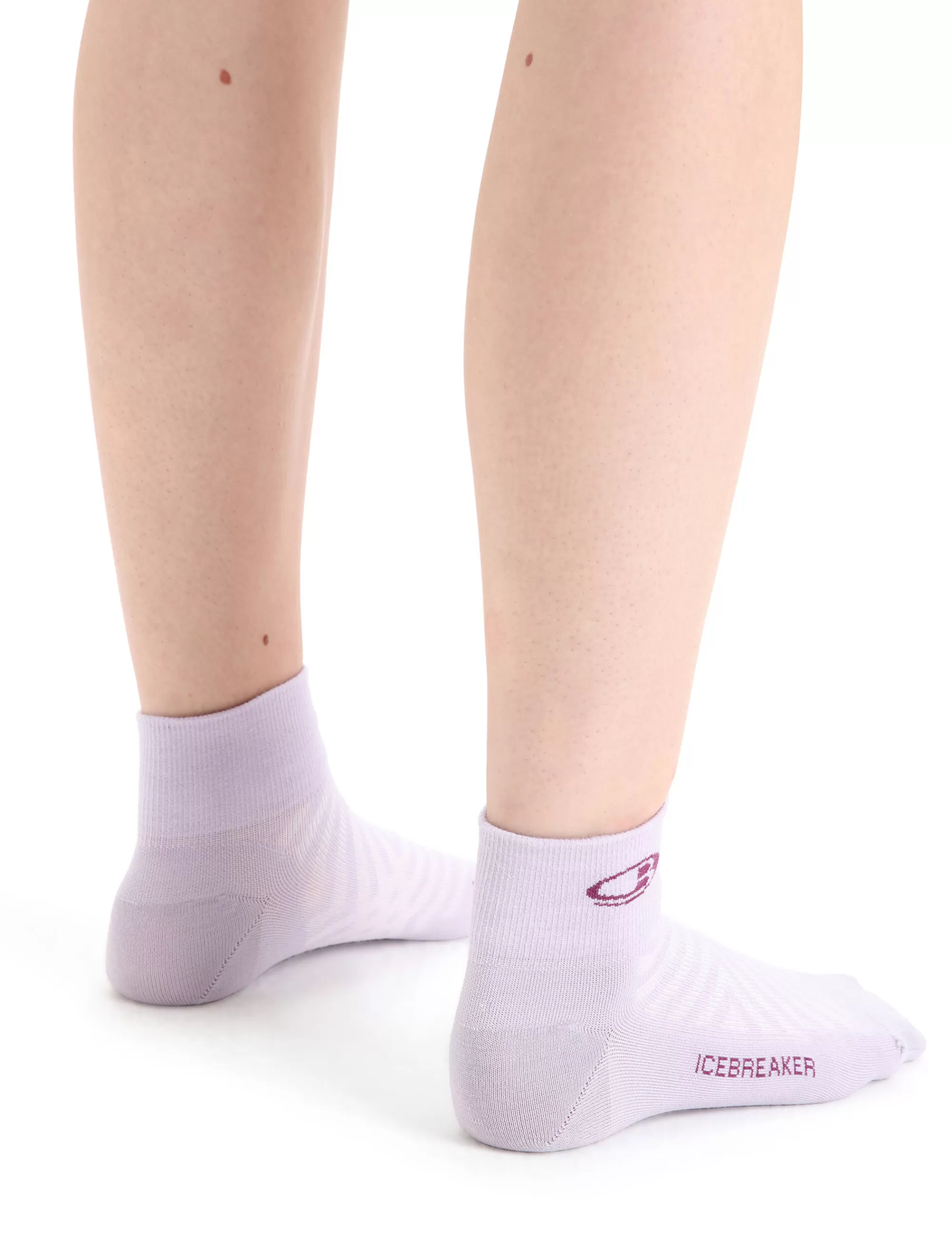 Fashion Icebreaker Merino Run+ Ultralight Socken Mini Damen Purple Gaze/Go Berry