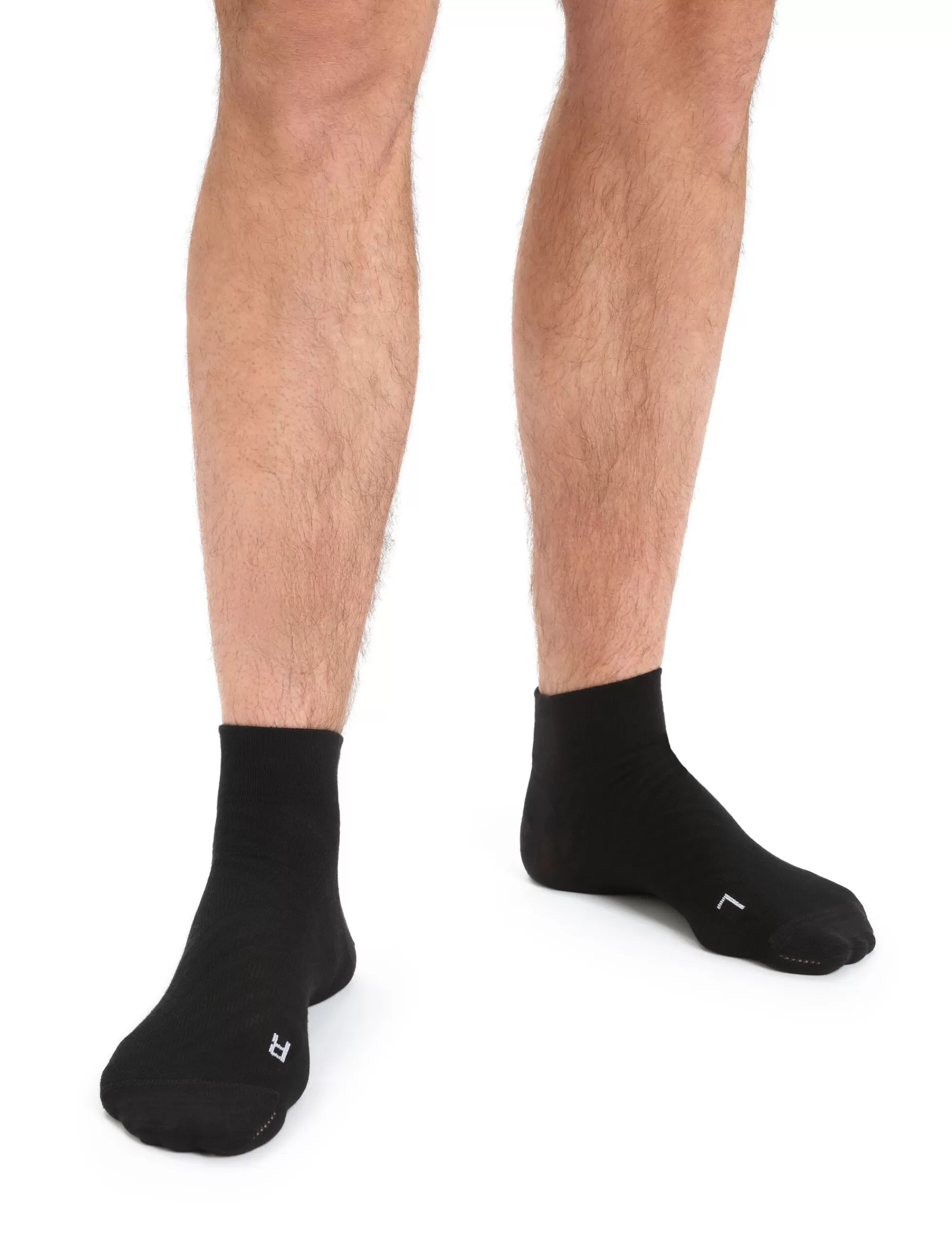 Best Sale Icebreaker Merino Run+ Ultralight Socken Mini Herren Black/Snow