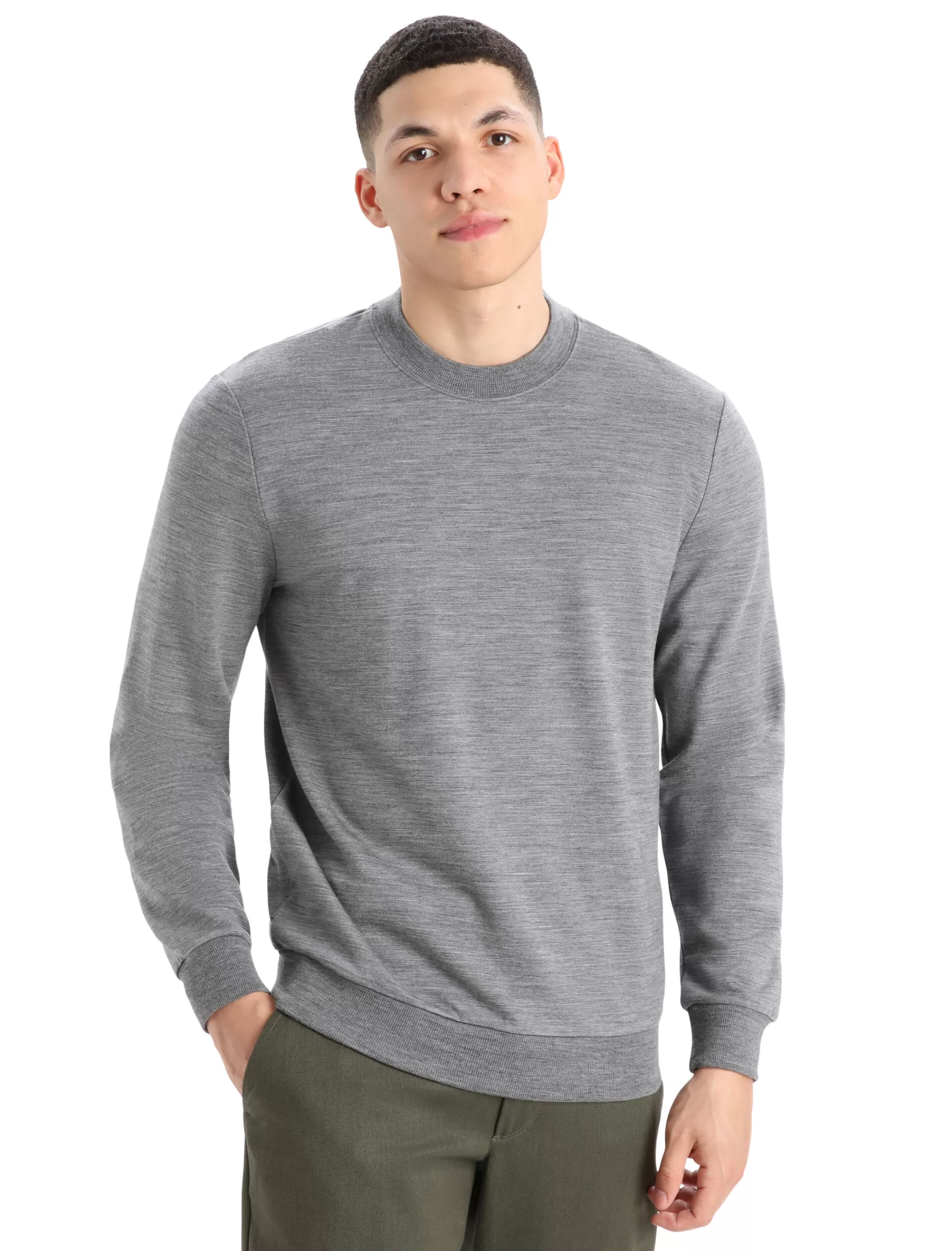 Fashion Icebreaker Merino Shifter Sweatshirt Herren Gritstone Heather