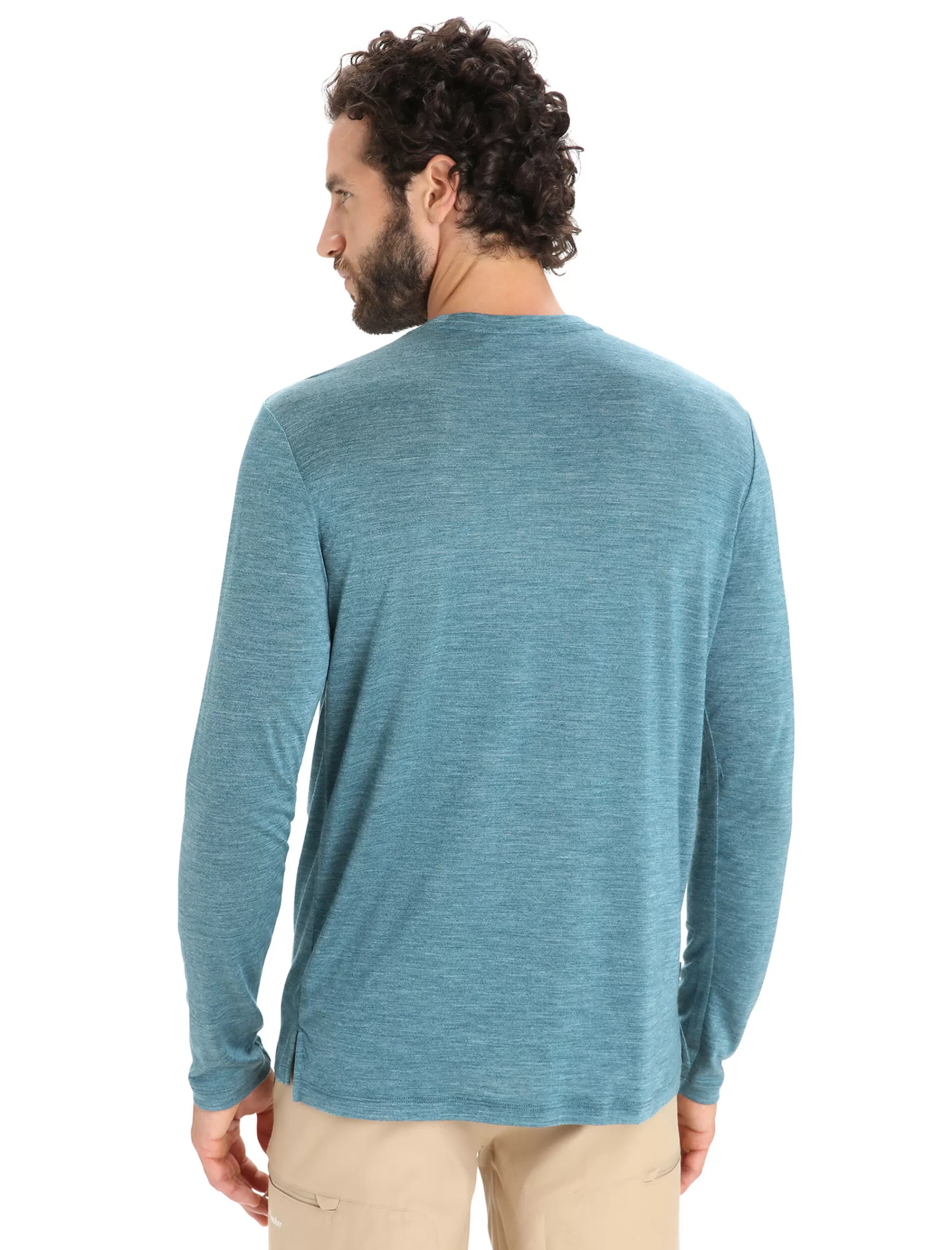 Outlet Icebreaker Merino Sphere Ii Langarmshirt Herren Green Glory Heather