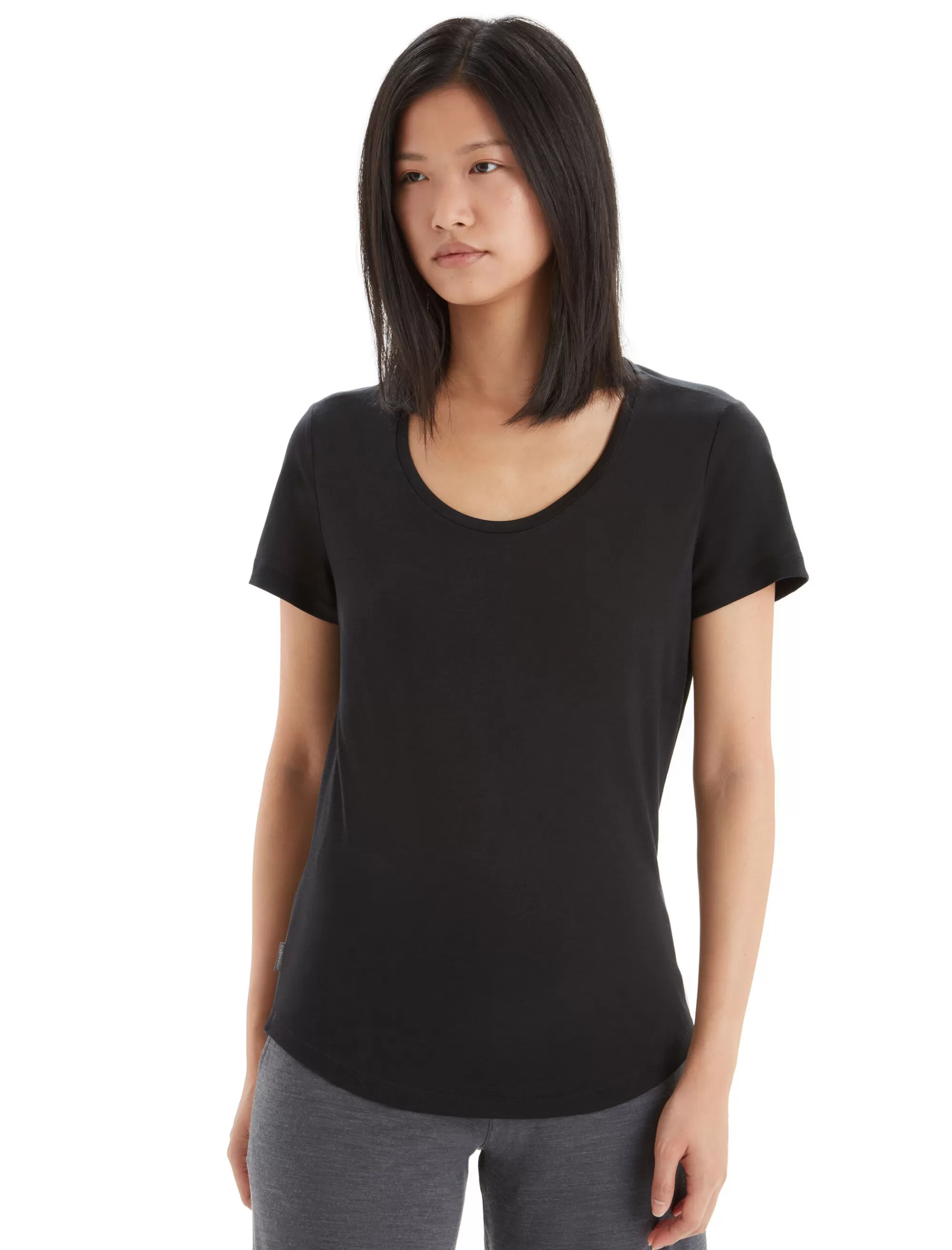 Flash Sale Icebreaker Merino Sphere Ii T-Shirt Mit U-Ausschnitt Damen Black