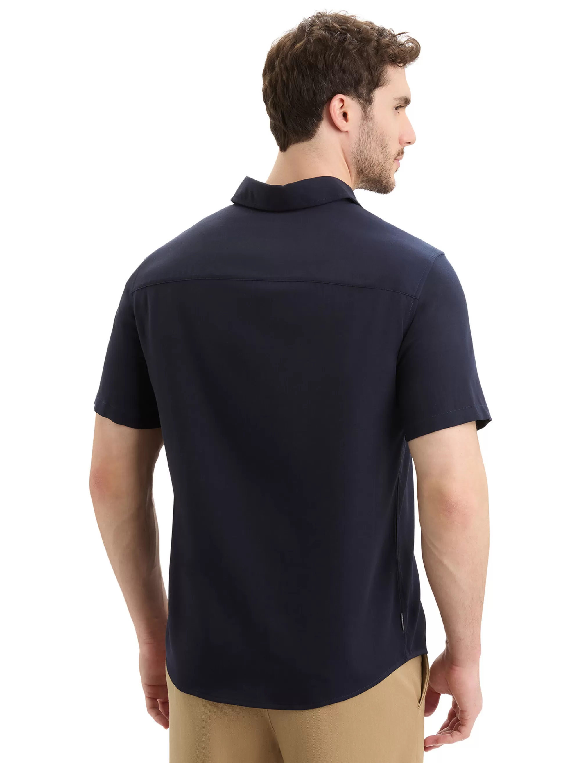 Sale Icebreaker Merino Steveston Kurzarmhemd Herren Midnight Navy