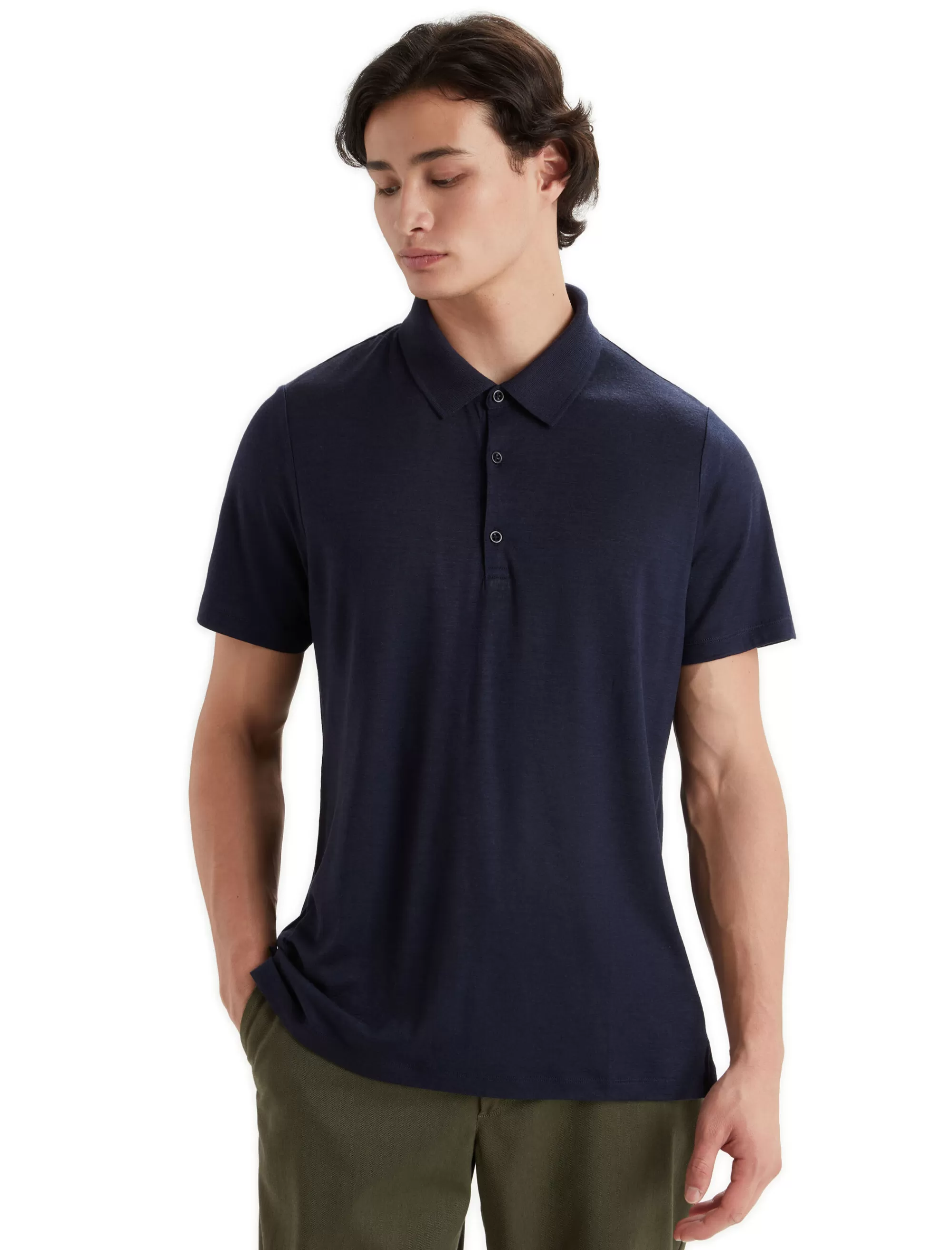 Cheap Icebreaker Merino Tech Lite Ii Polohemd Herren Midnight Navy