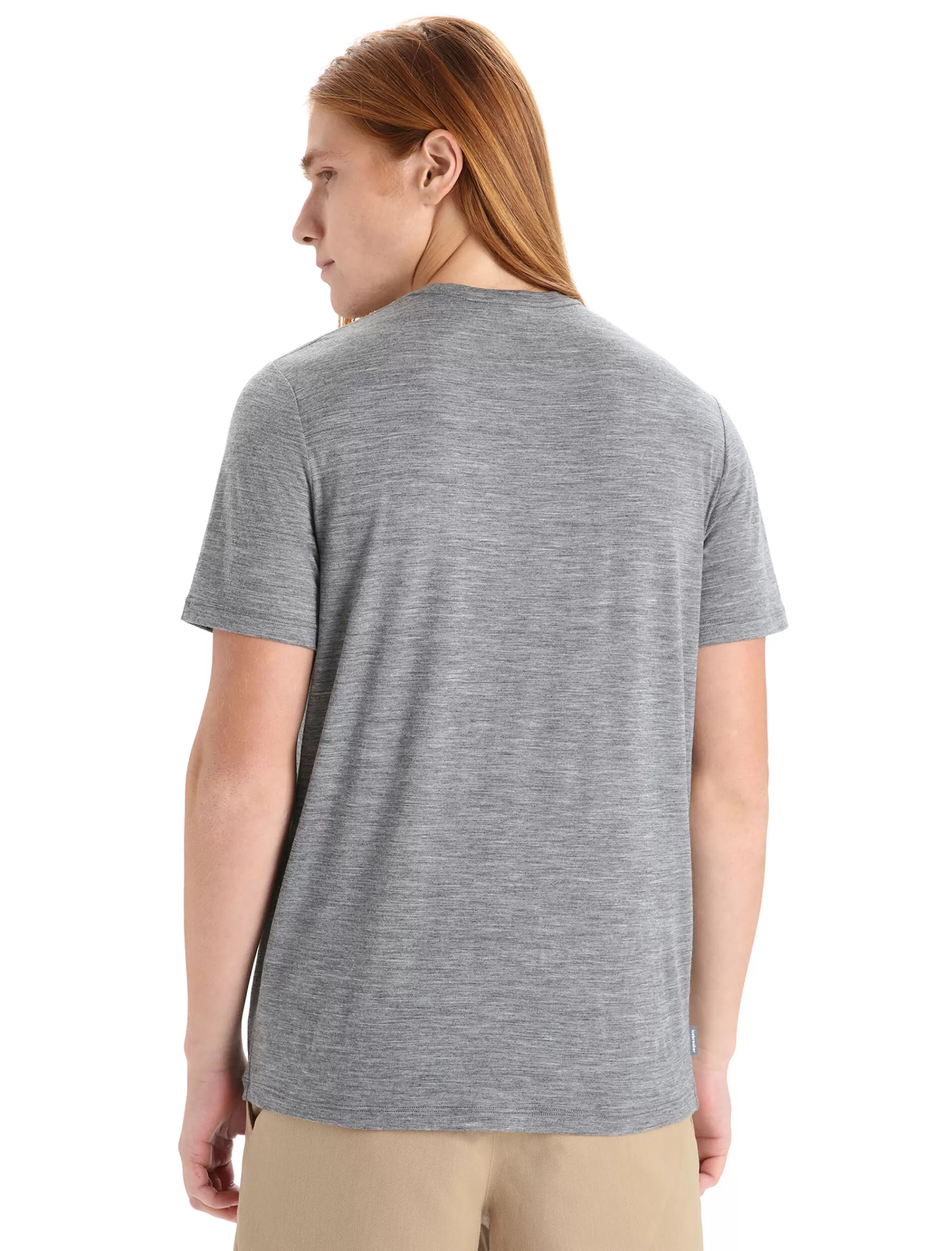 Flash Sale Icebreaker Merino Tech Lite Ii T-Shirt Cadence Paths Herren Gritstone Heather